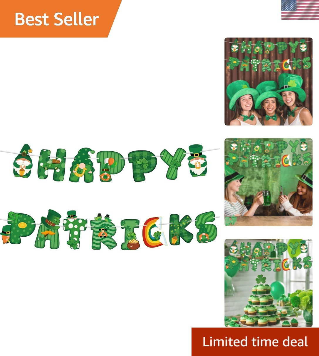St. Patrick's Day Banner - Lucky Shamrock Décor for Irresistible Celebrations