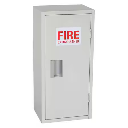 Zoro Select 35Gx44 Fire Extinguisher Cabinet, Surface Mount, 25 9/16 In