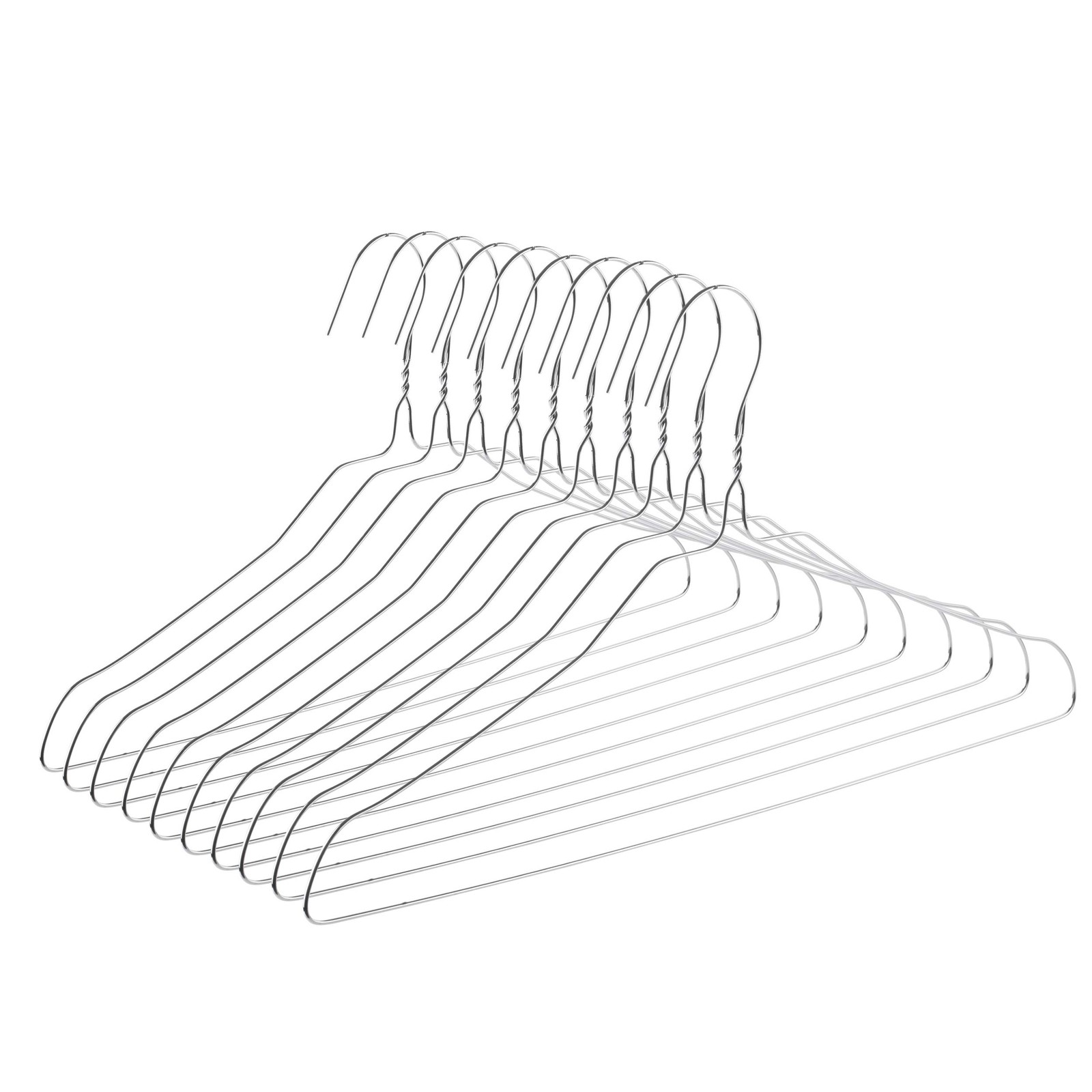 Mr. Pen- Wire Hangers, 10 Pack, Metal Hangers 10 Silver