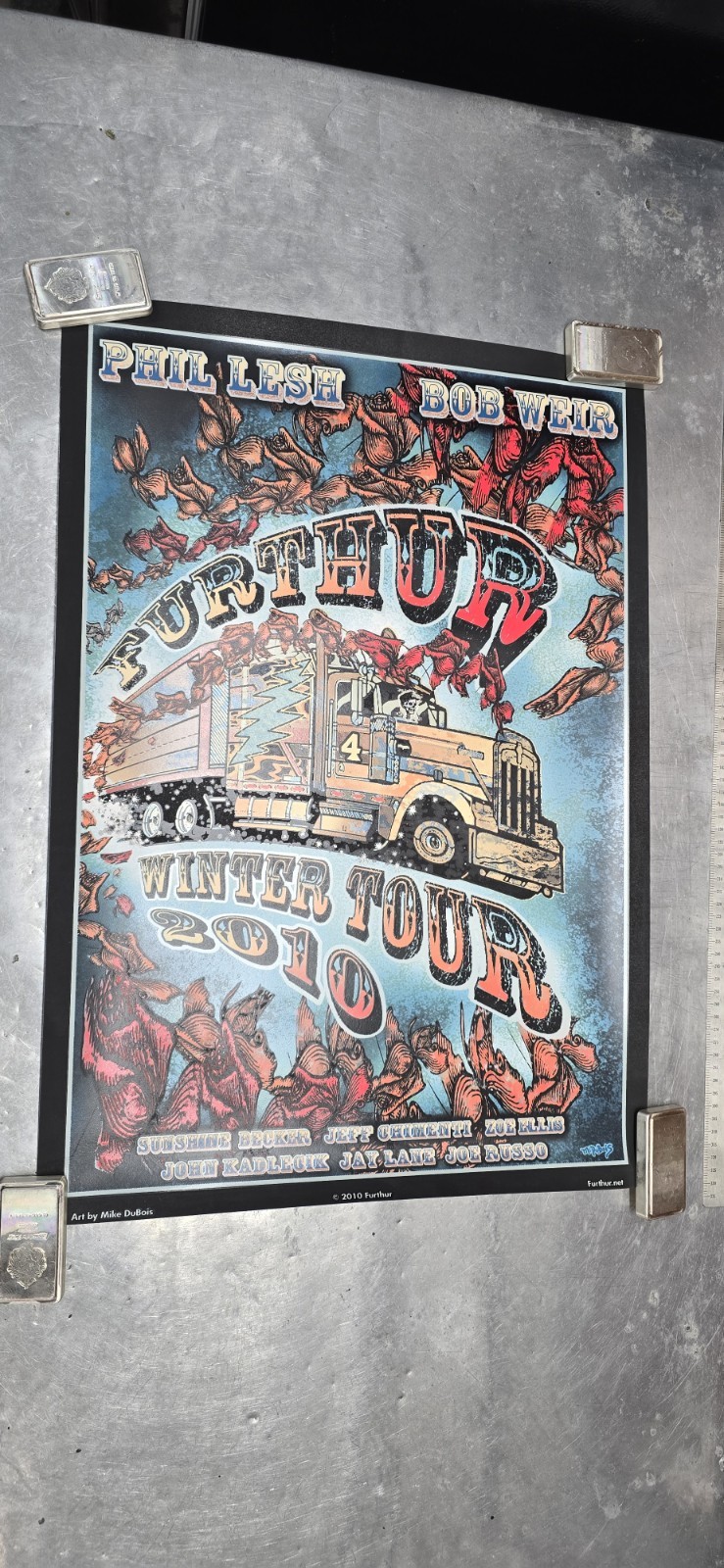 Bob Weir  Phil Lesh Furthur Poster Winter Tour 2010 - Mike DuBois