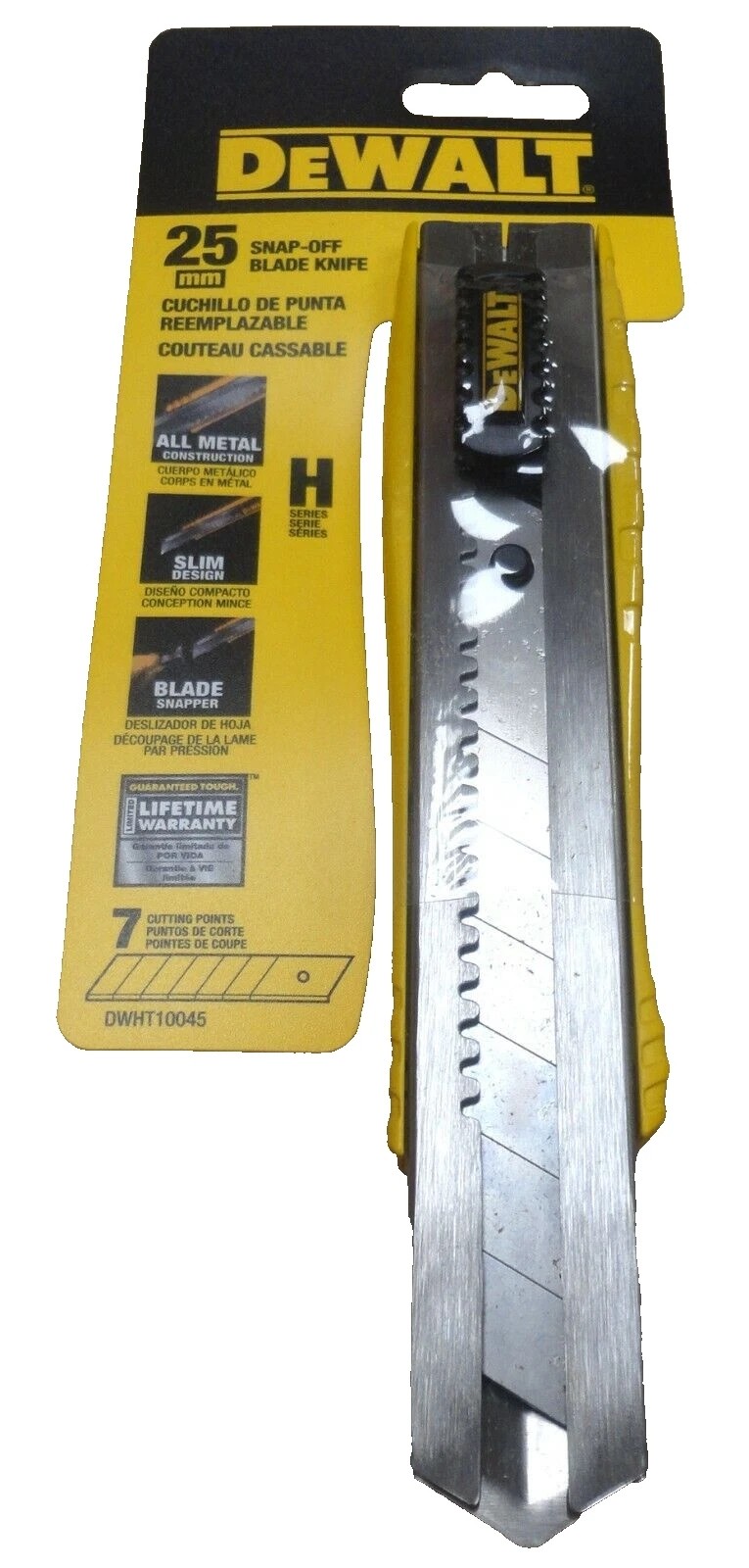 DEWALT Utility Knife, Single Blade Snap-Off, 25mm DWHT10045