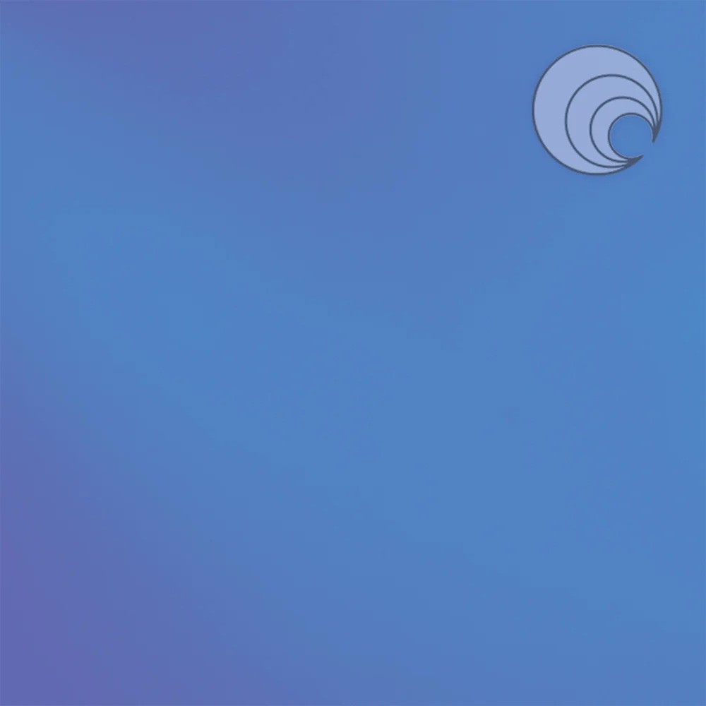 Light Blue 132 Transparent 6 x 6 Inch Oceanside Compatible 96 COE Sheet Glass
