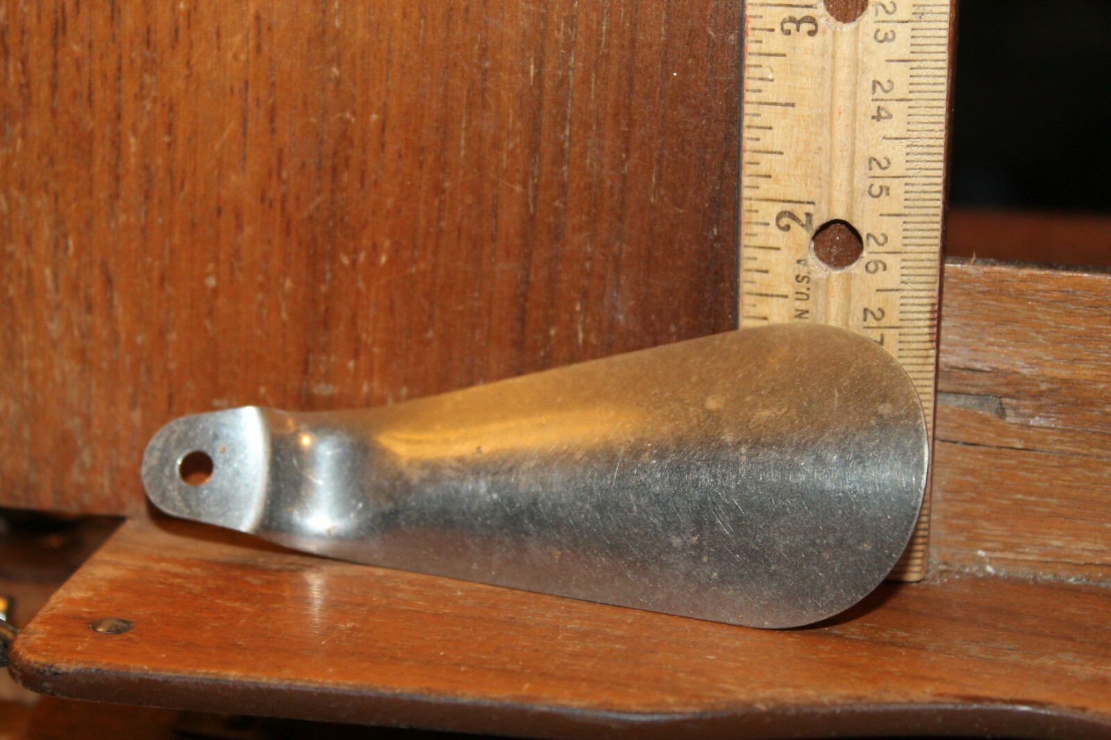Antique Shoehorn Shoe Spoon Red Cross Shoes Art Deco Font