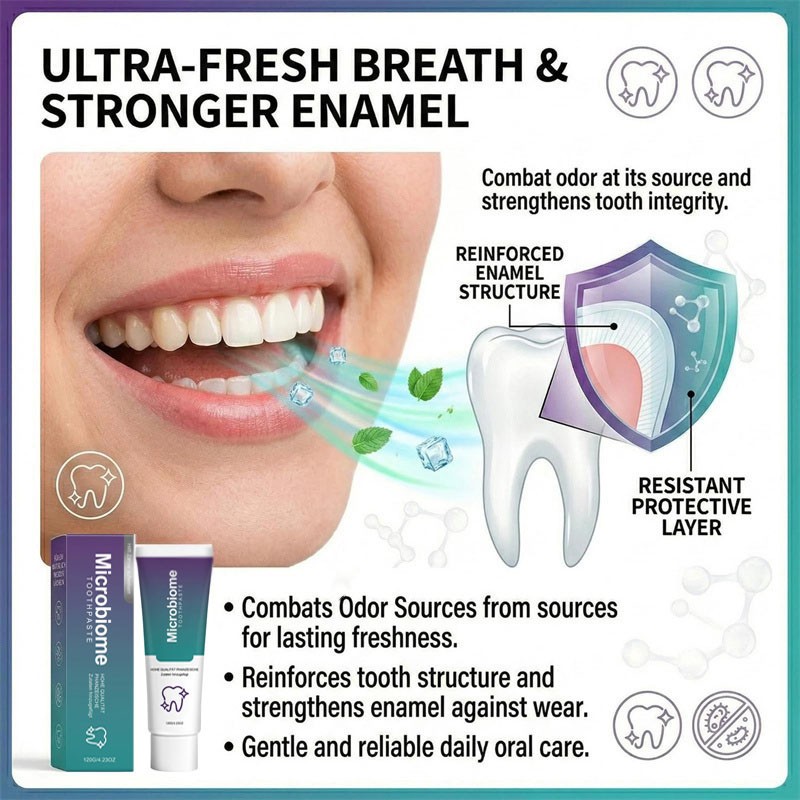Microbiome Mint Flavor Gum Toothpaste Cleaning Toothpaste Sensitive Teeth US