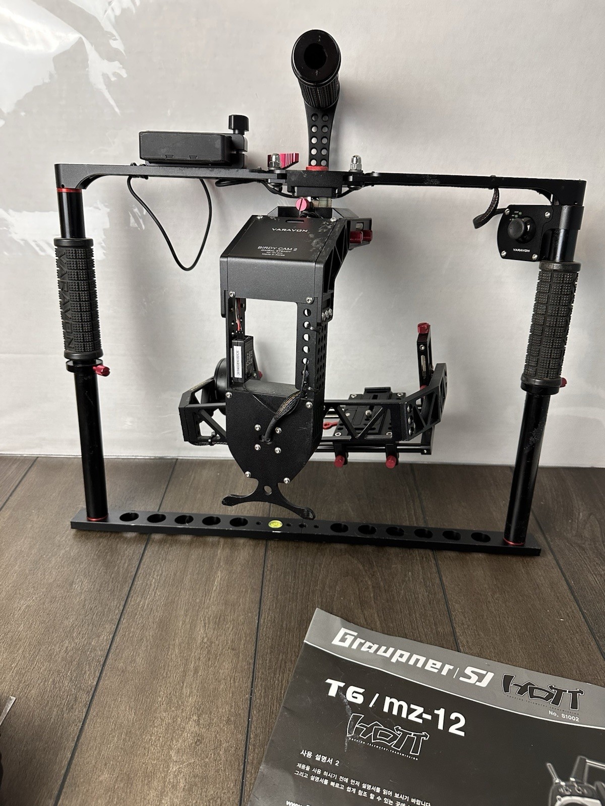 Varavon Birdycam 2 Motorized Stabilizer Gimbal with Graupner MZ-12 controller
