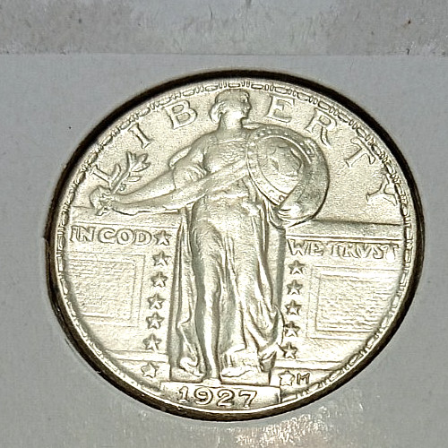 1927 Standing Liberty Quarter. GREAT DETAILS.  #SL27SU
