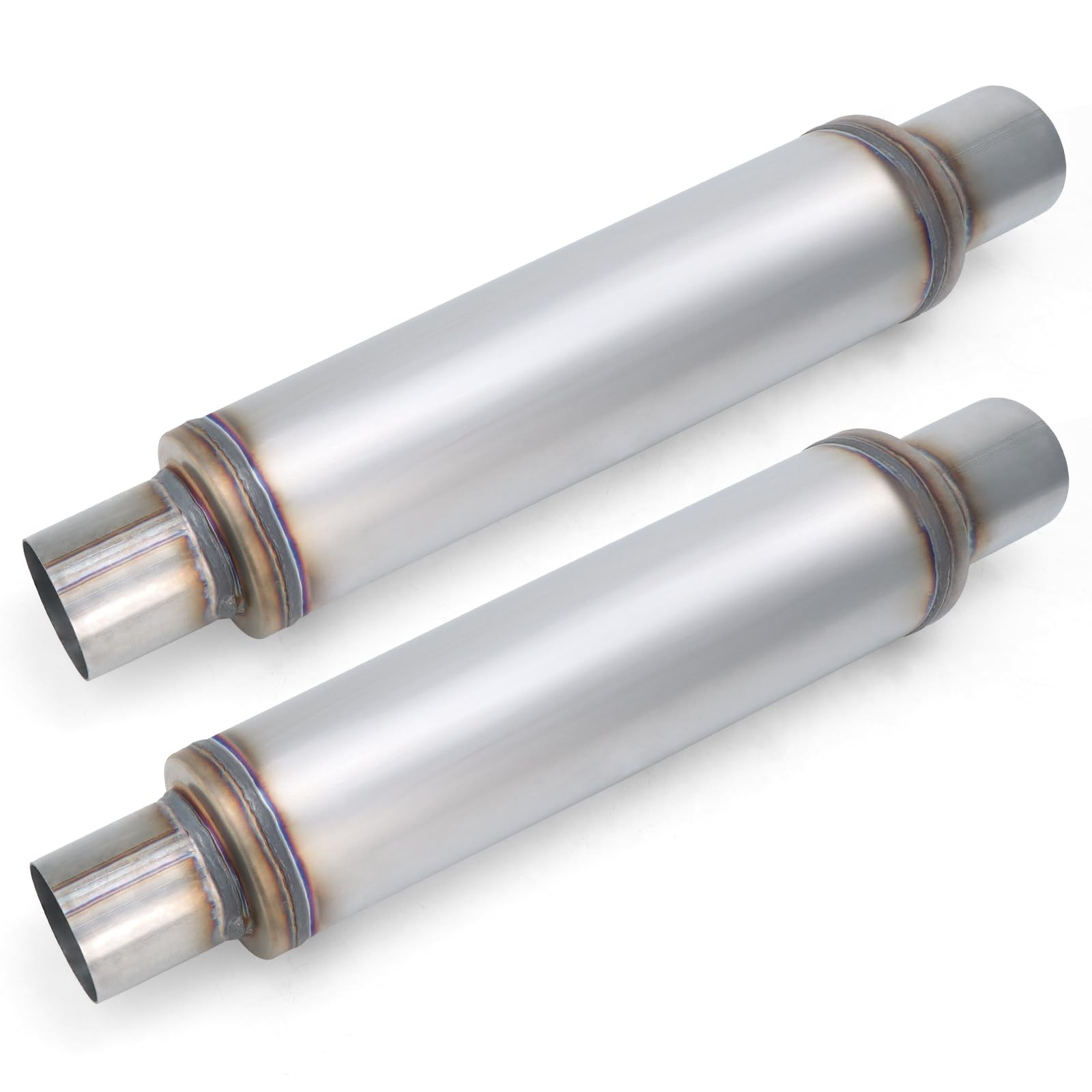 LCGP 2.5" Exhaust Mufflers, 2.5in Muffler Universal Stainless Steel Performan...