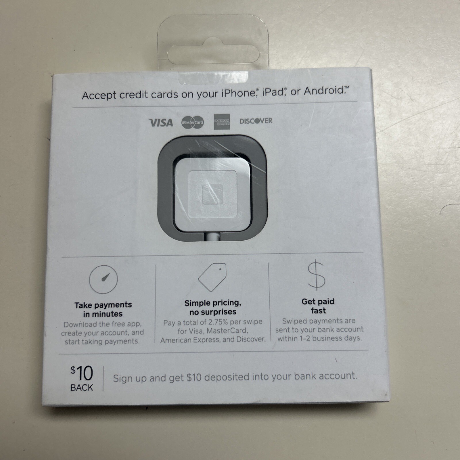 New Square Credit/Debit Card Reader Accept Visa Mastercard 2013