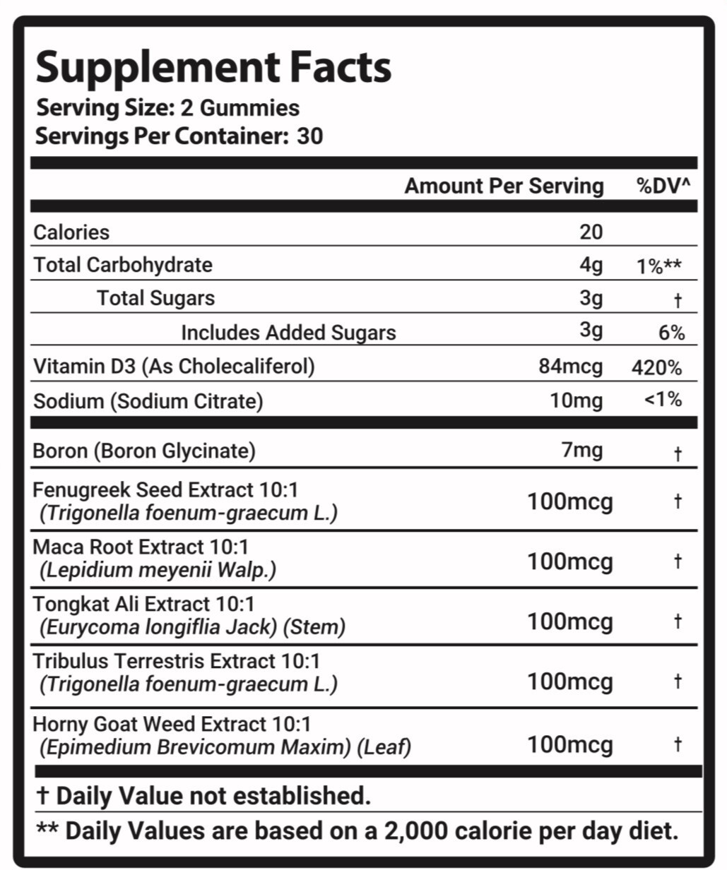 Primal Lion Magnum Extreme T-Booster Male Enhancement Gummies for ED 180 Gummies