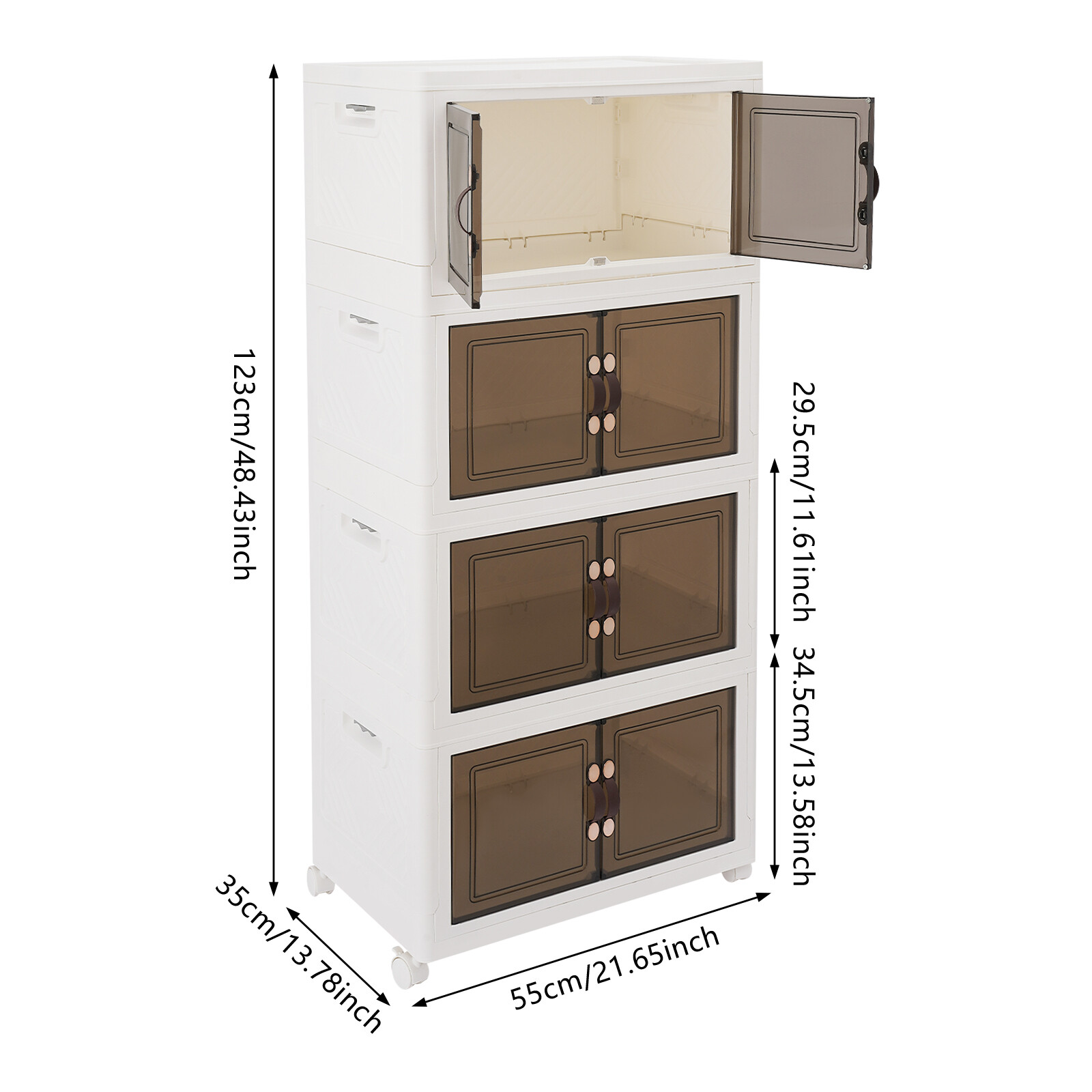 Large Collapsible Storage Bins Bedroom Folding Storage Box Stackable Storage Box