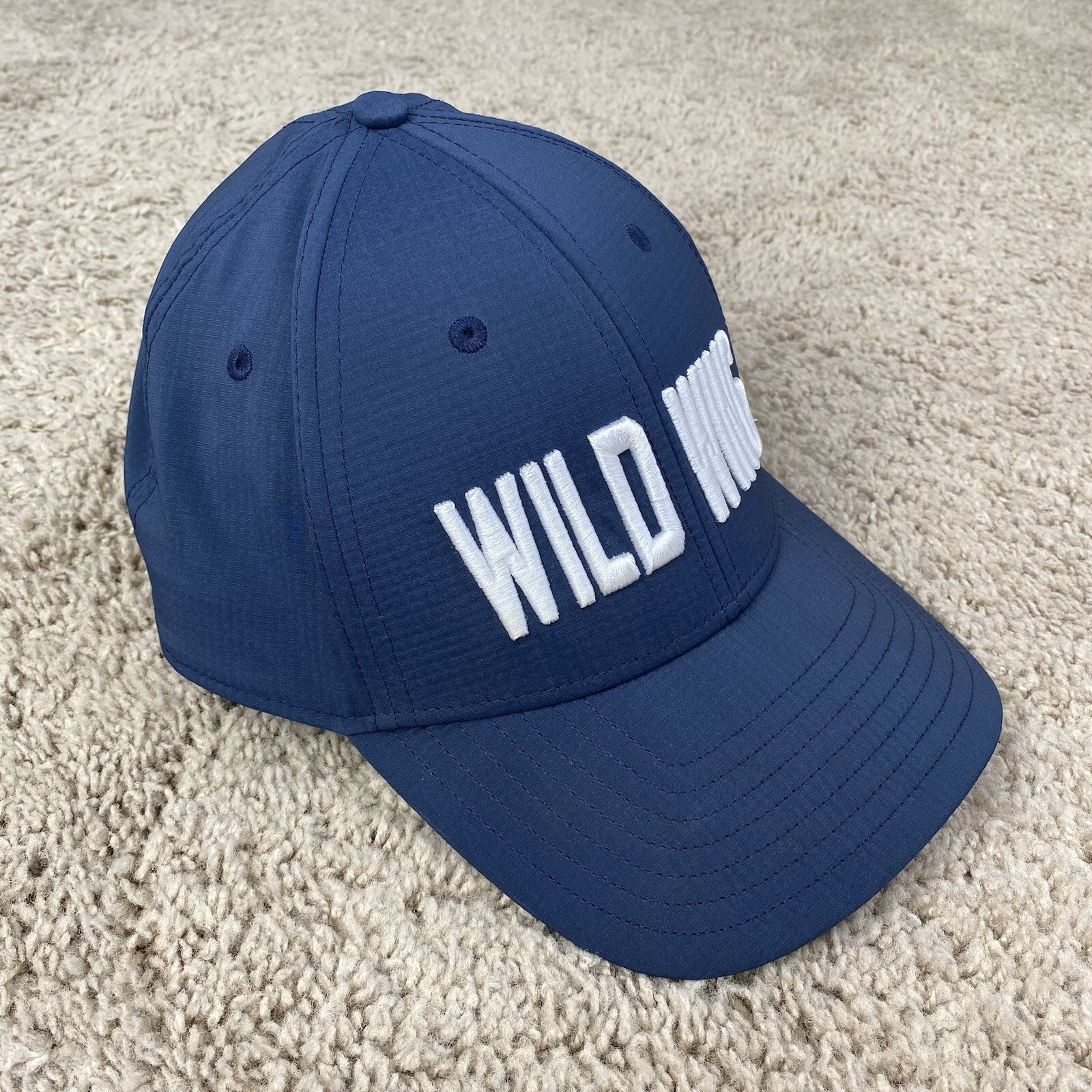 TaylorMade Golf Hat Wild Wing Myrtle Beach Blue Strapback Raised Letters Cap