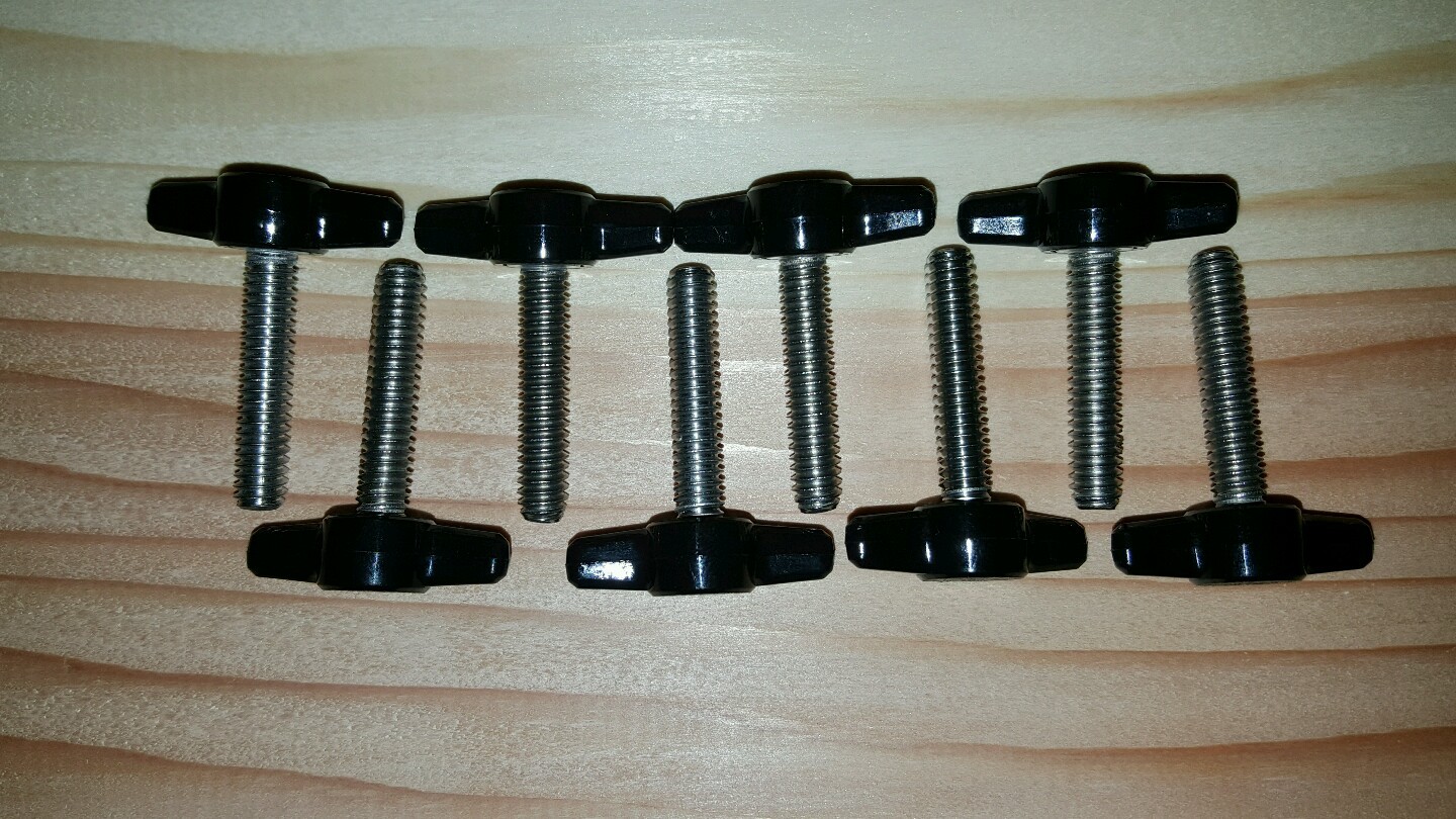 1 1/4" SS Tee style hold down knobs Rod Holders Downriggers *Fishing Greats*