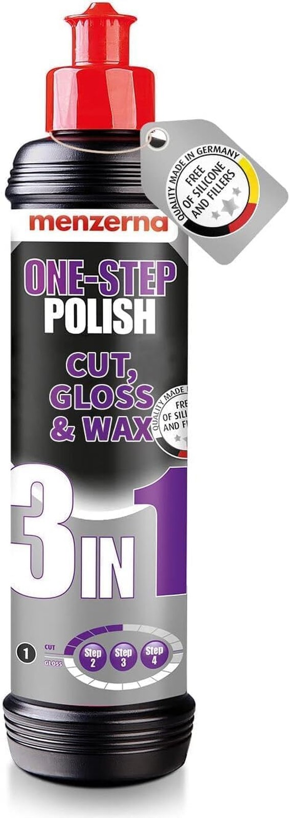 menzerna One-Step Polish 3in1 I Medium Cut Polish with High Gloss Finish & Se...
