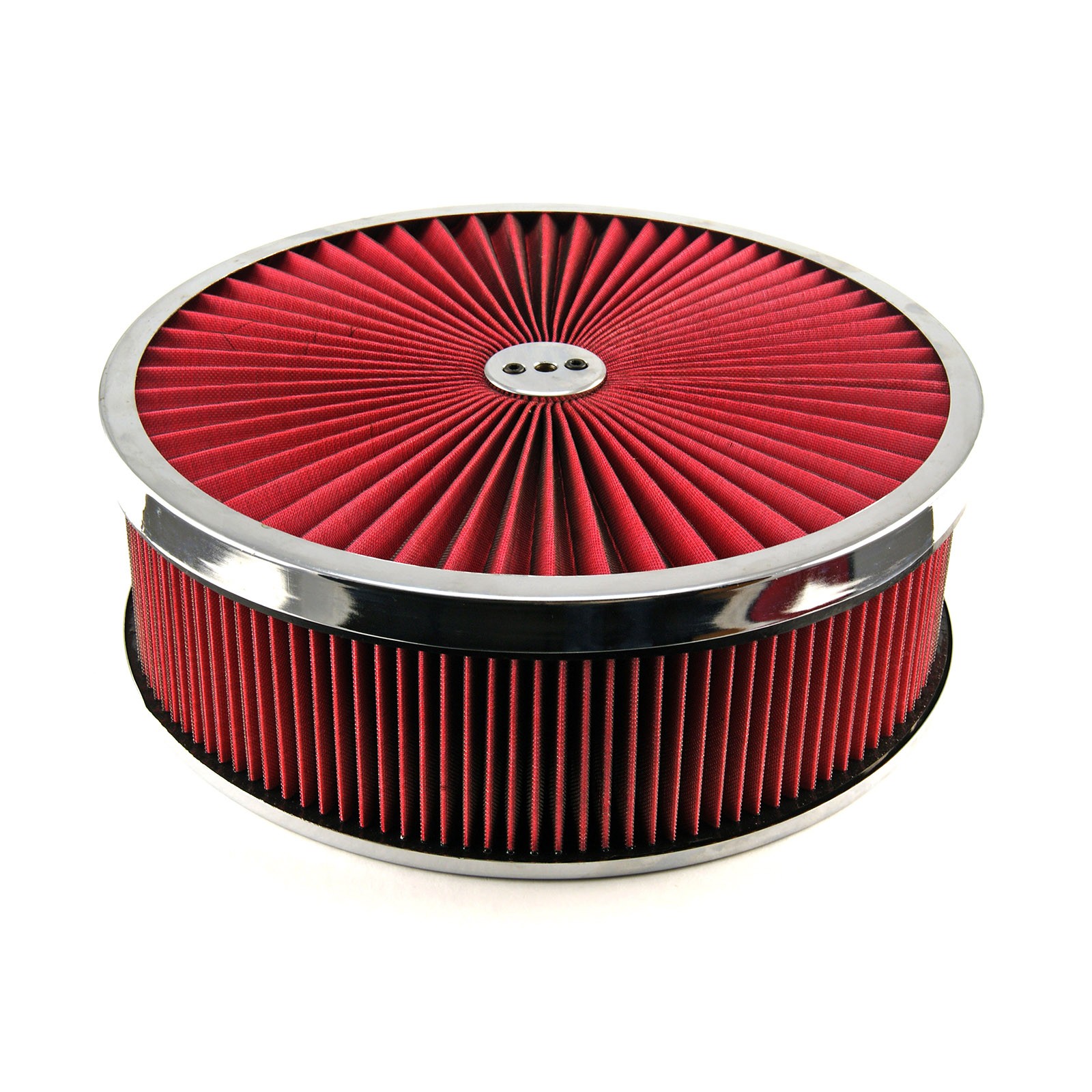14" x 4" Washable Element Extreme Top w/Chrome Ring Dropped Base Air Cleaner Kit