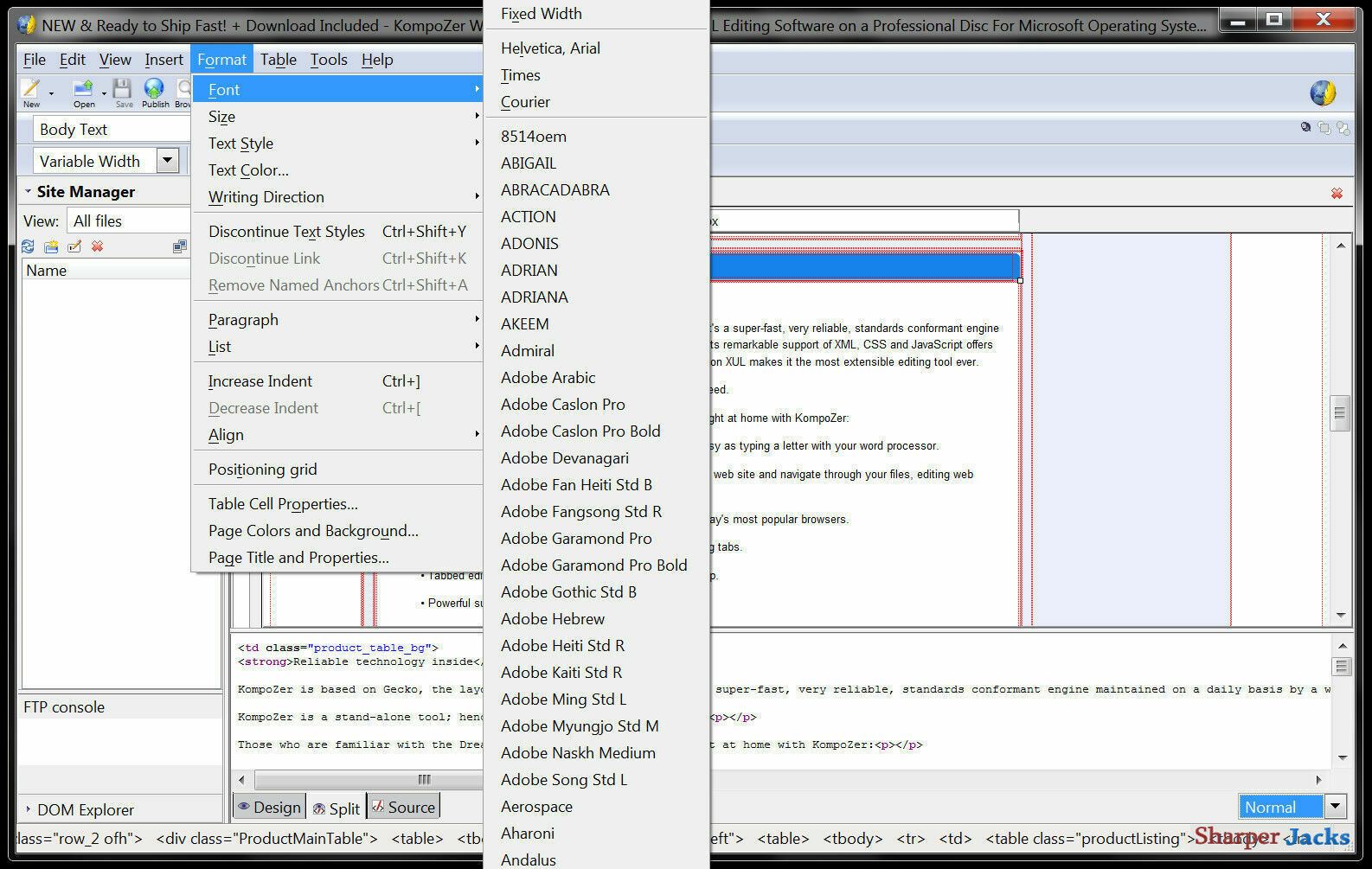 NEW & Fast Ship! KompoZer Website Developer / Designer HTML Editing Software Mac