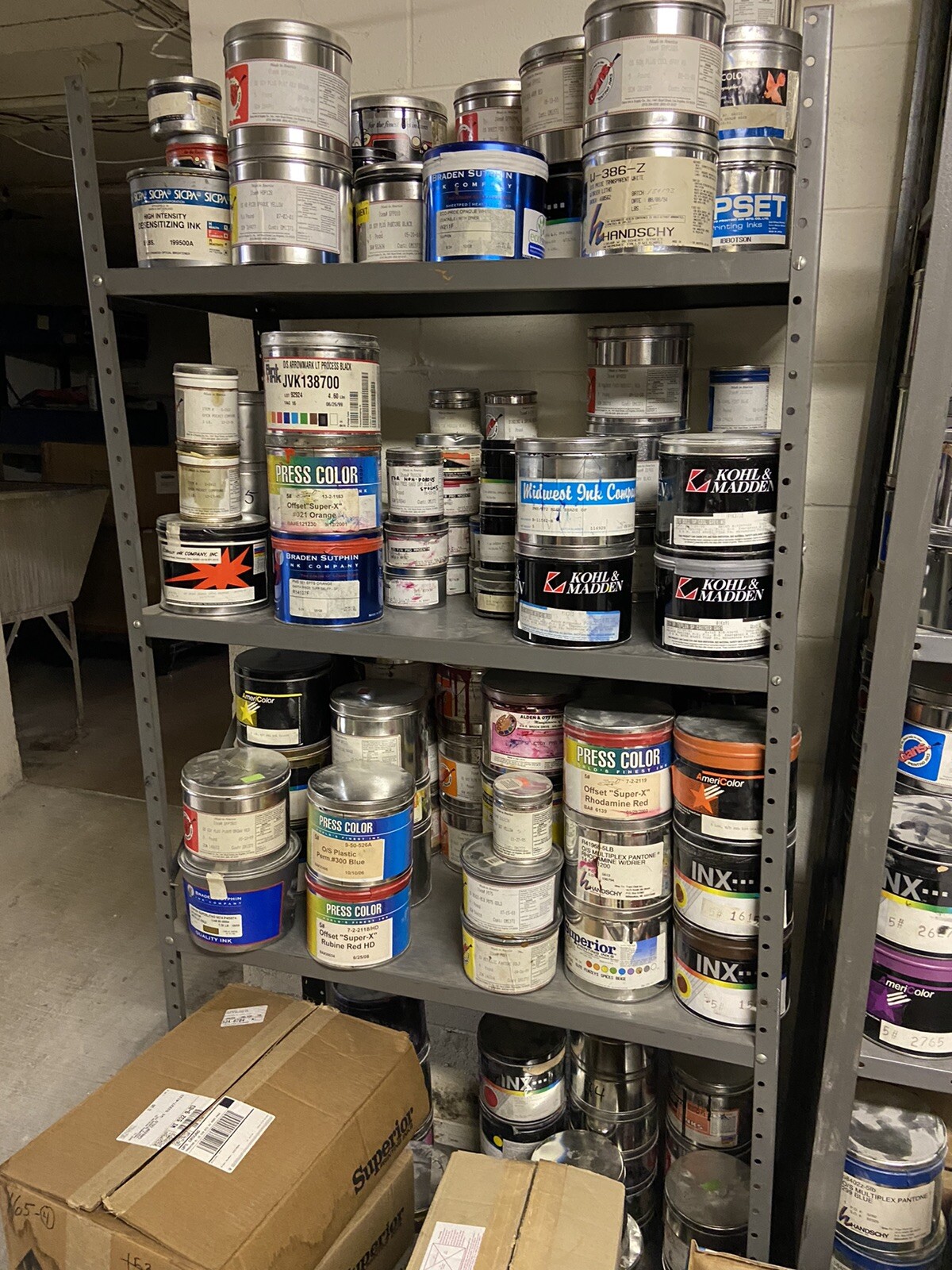 Pick Your Color Pantone Offset Printing Ink -- 5 lb. can "Oil Base