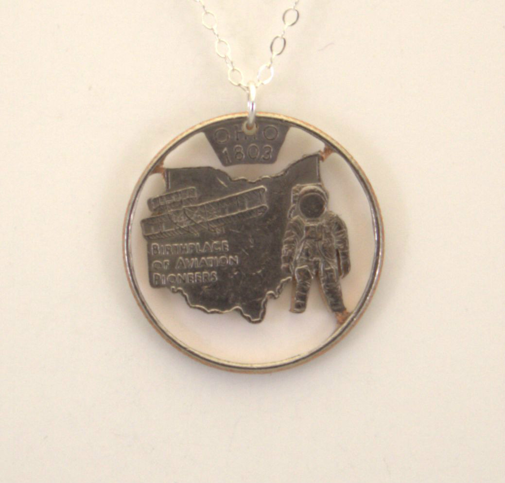 Ohio State, Cut-Out Coin Jewelry, Necklace/Pendant