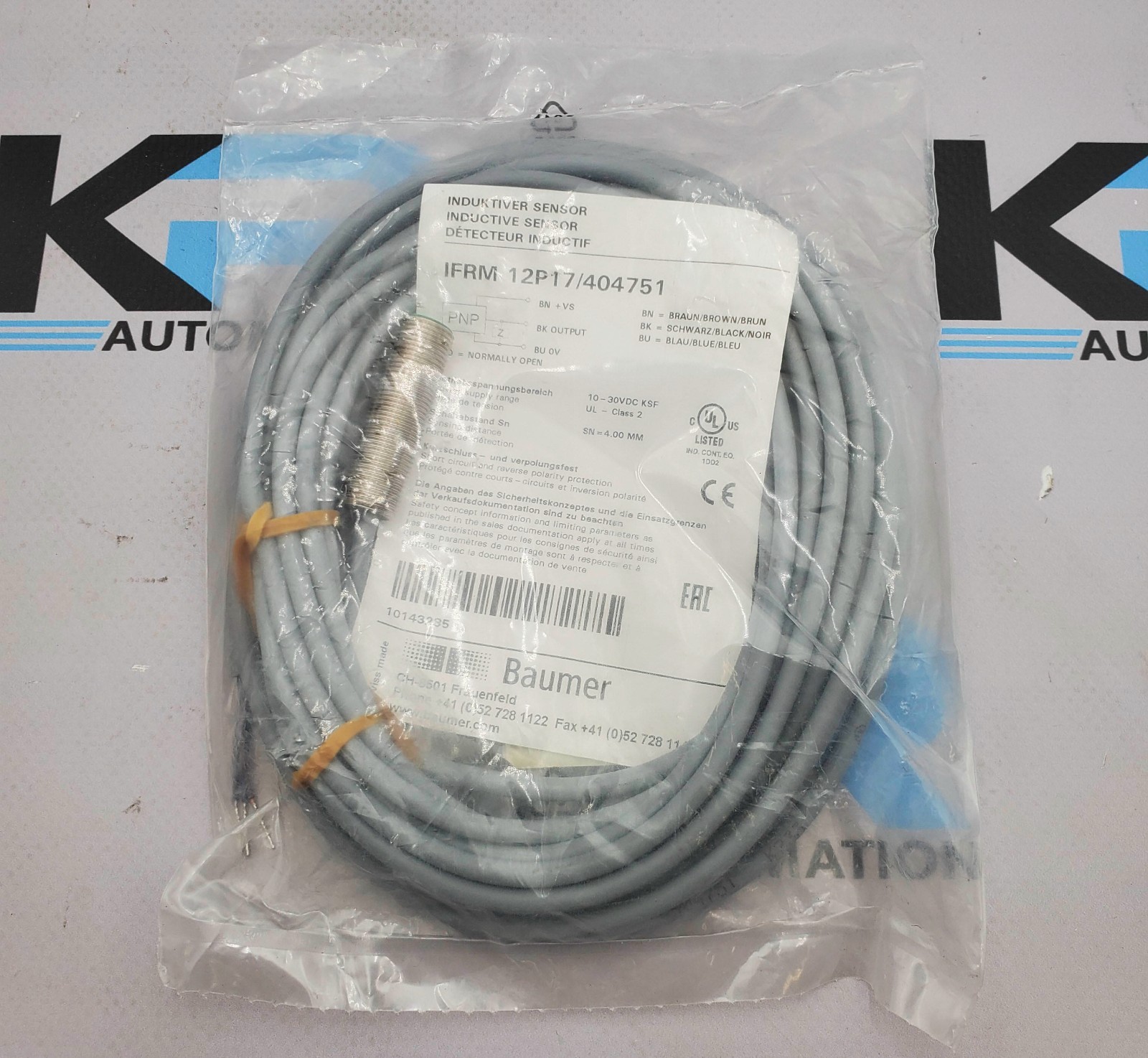 Baumer IFRM12P17/404751 Inductive Sensor 30VDC