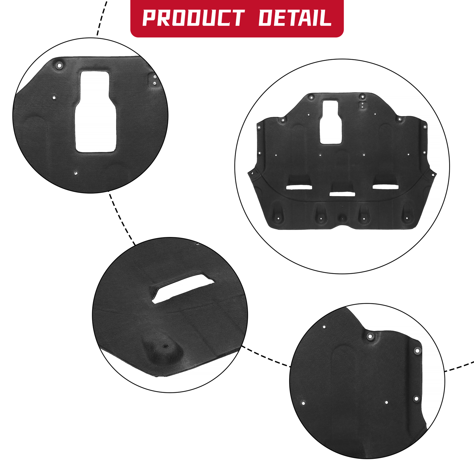 Engine Under Cover Splash Shield Front Support For 2015 2016 2017 Hyundai Sonata