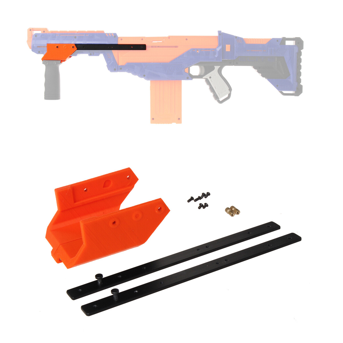 Workermod Pump Kits3D Print Orange for Delta Trooper Modify Toy
