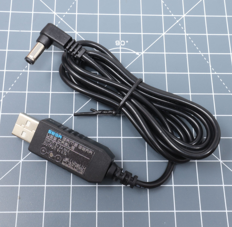 JellyBelly Sega Game Gear 9v USB Cable 5.5mm UK/Europe & Japan