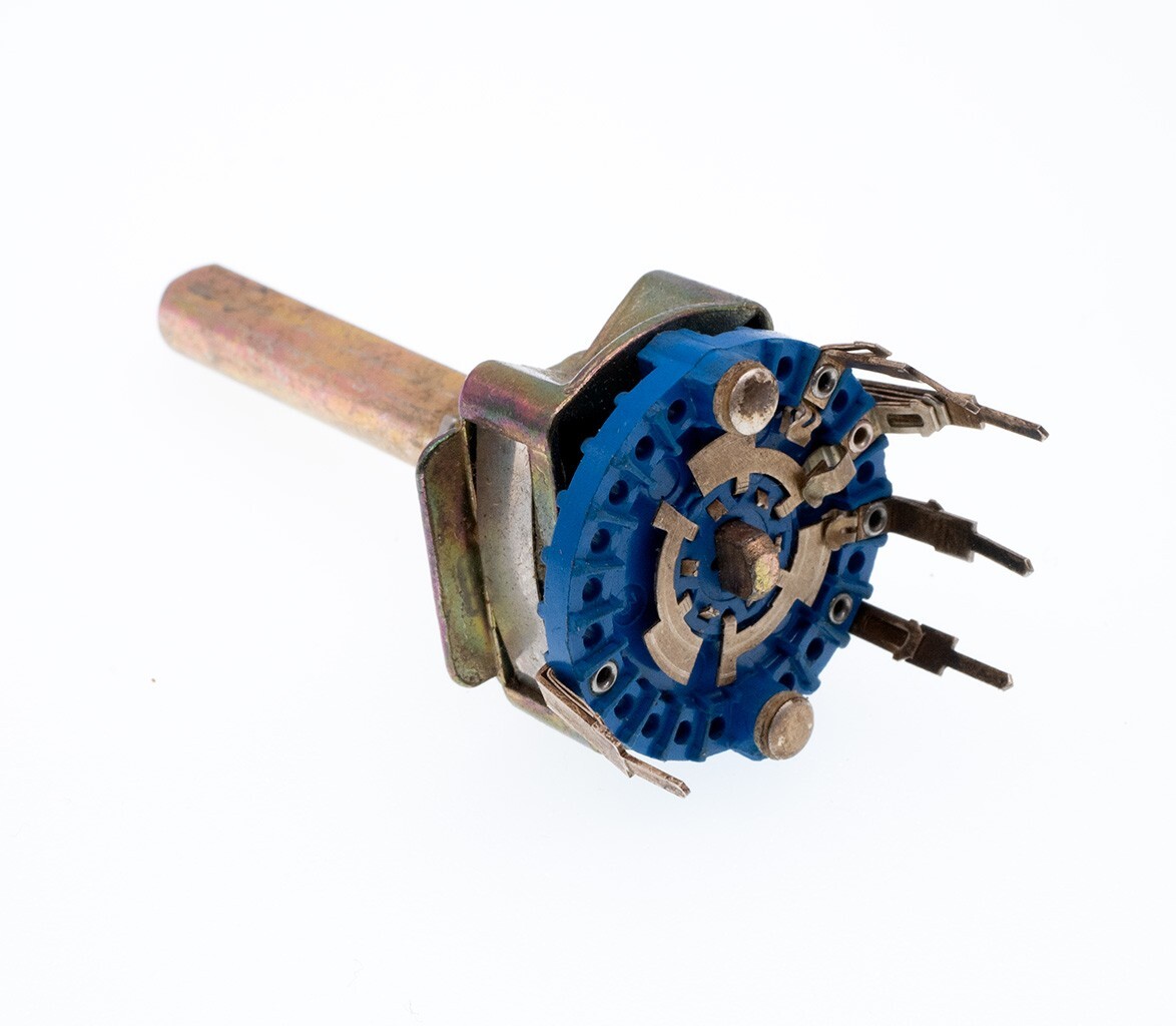 Unidex 249 84621 Binary Coded Rotary Switch, 1 Pole 10 Position PCB Mount