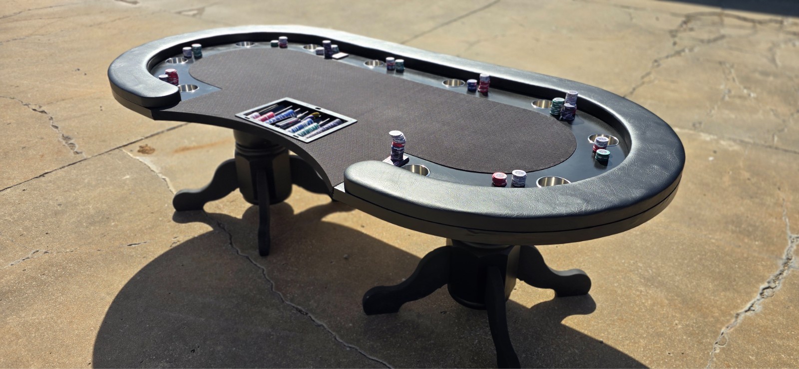 🃏🔥 10-Player Dealer Poker Table – CLEAN SETUP 🔥🃏