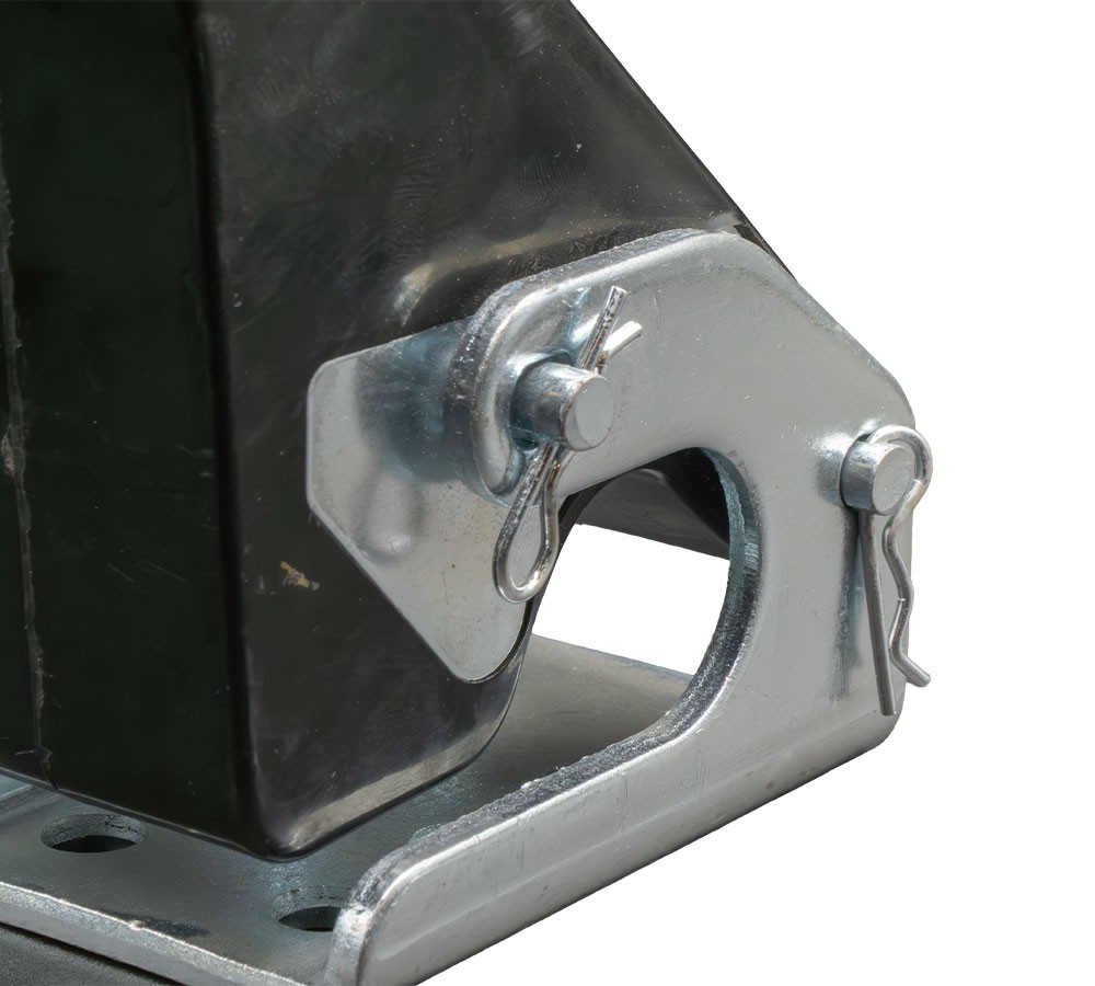 6" Rubber Upright Tarp Stop Kit w/ Easy Stop Bracket for Roll Tarp Systems