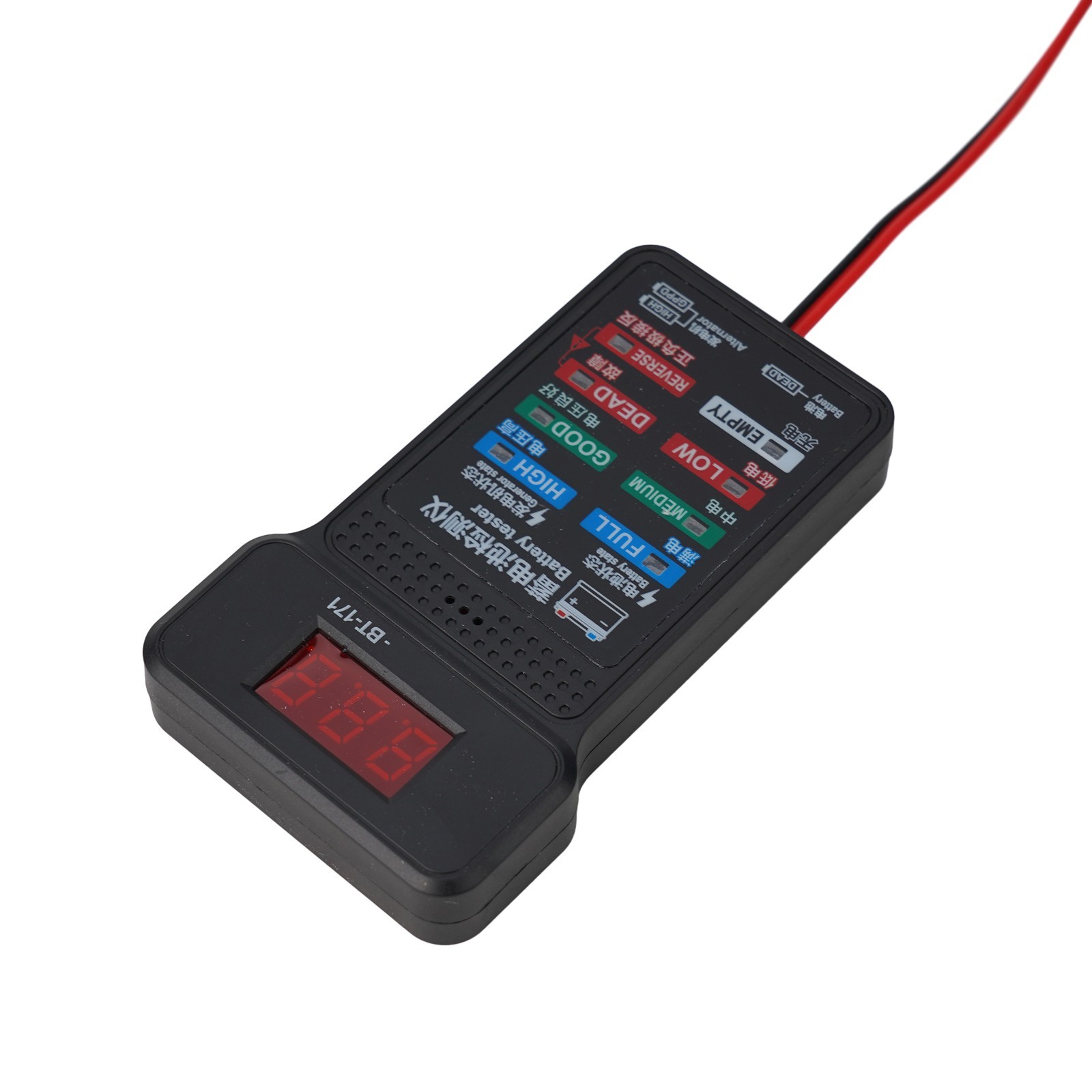 Car Battery Tester with LED Anti Display Screen ABS Insulation Material