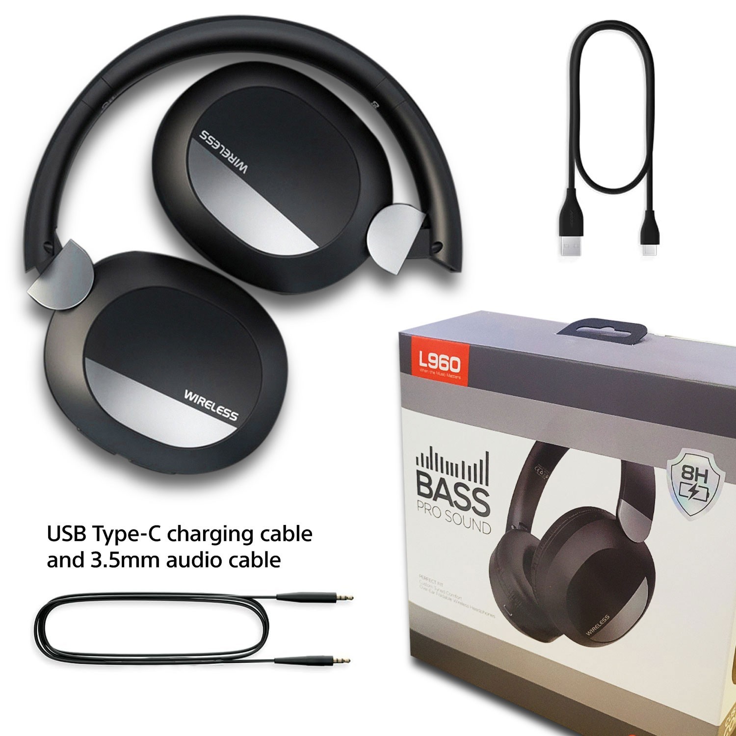 Wireless Bluetooth Headphones Over Ear Stereo For Google Pixel 10 9 8 7 6 5 4 3a