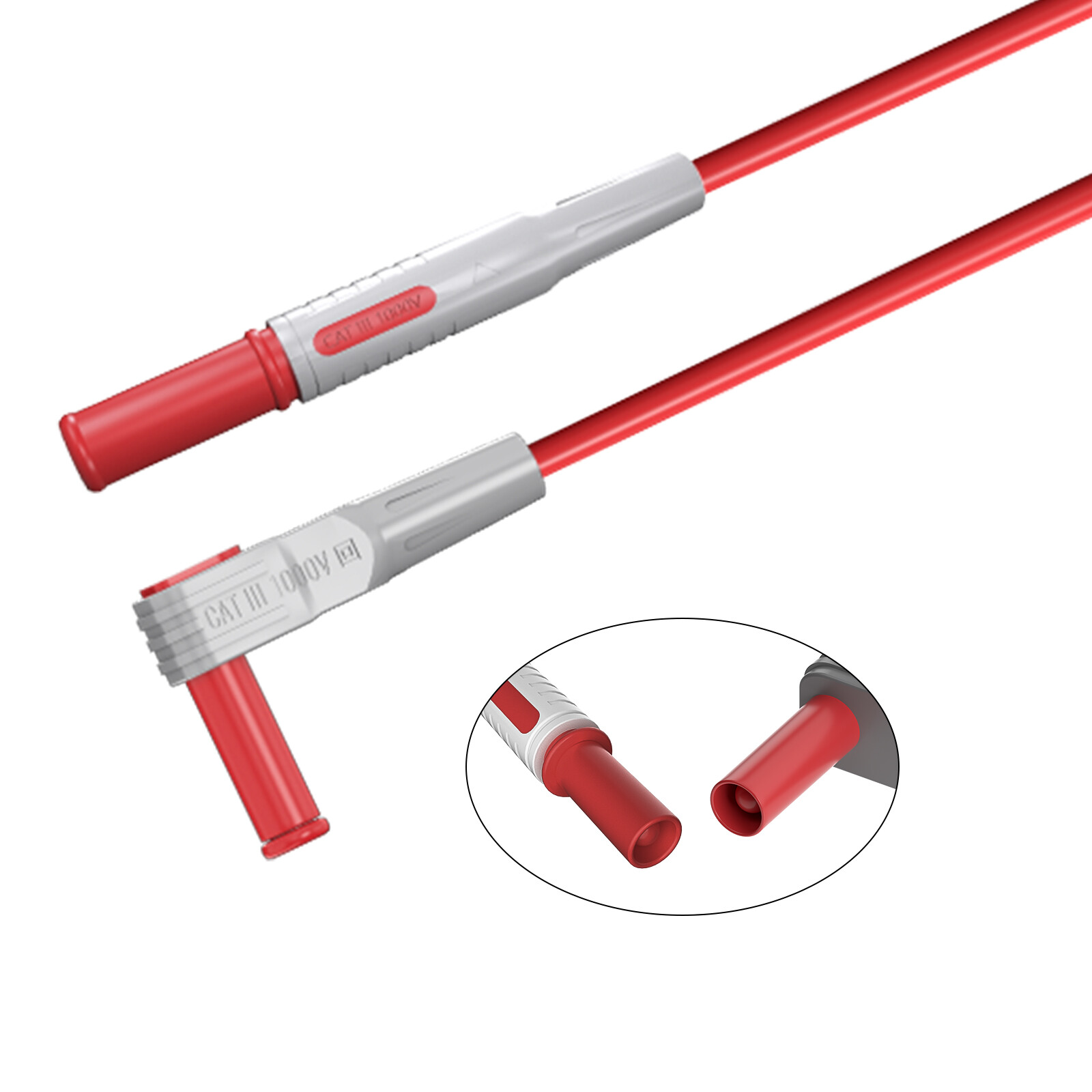 Multimeter Test Lead Kit 4mm Banana Plug with Wire Piercing Puncture Probe