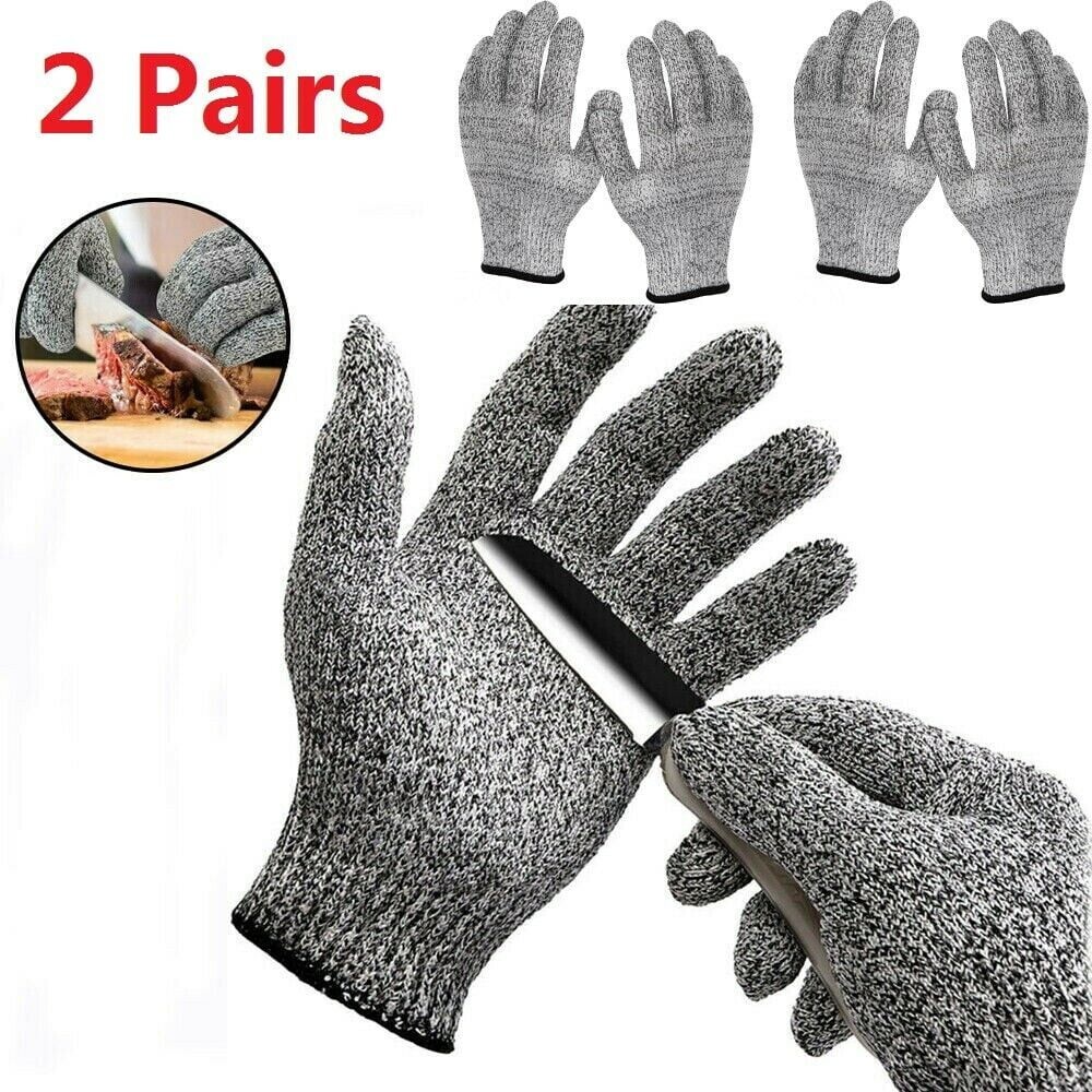 NEW FINGER JOY Cut Resistant Gloves - SIZE LARGE, High Performace - 2 PAIRS