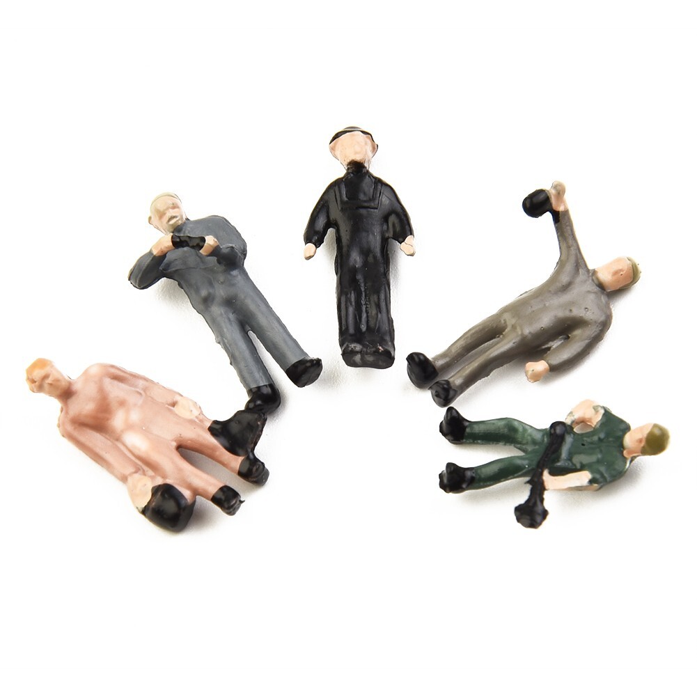 27Pcs/Set Model Train Railway Worker People Figures Diorama Layout Scale 1:87.