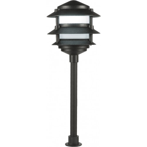 ORBIT 2030-C-GN 3-TIER LOW-VOLT. CLEAR PAGODA LIGHT -GREEN