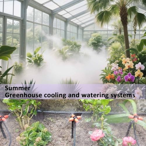 Drip Irrigation Kit Automatic Watering System with Water Timer 64FT 1/4 1t