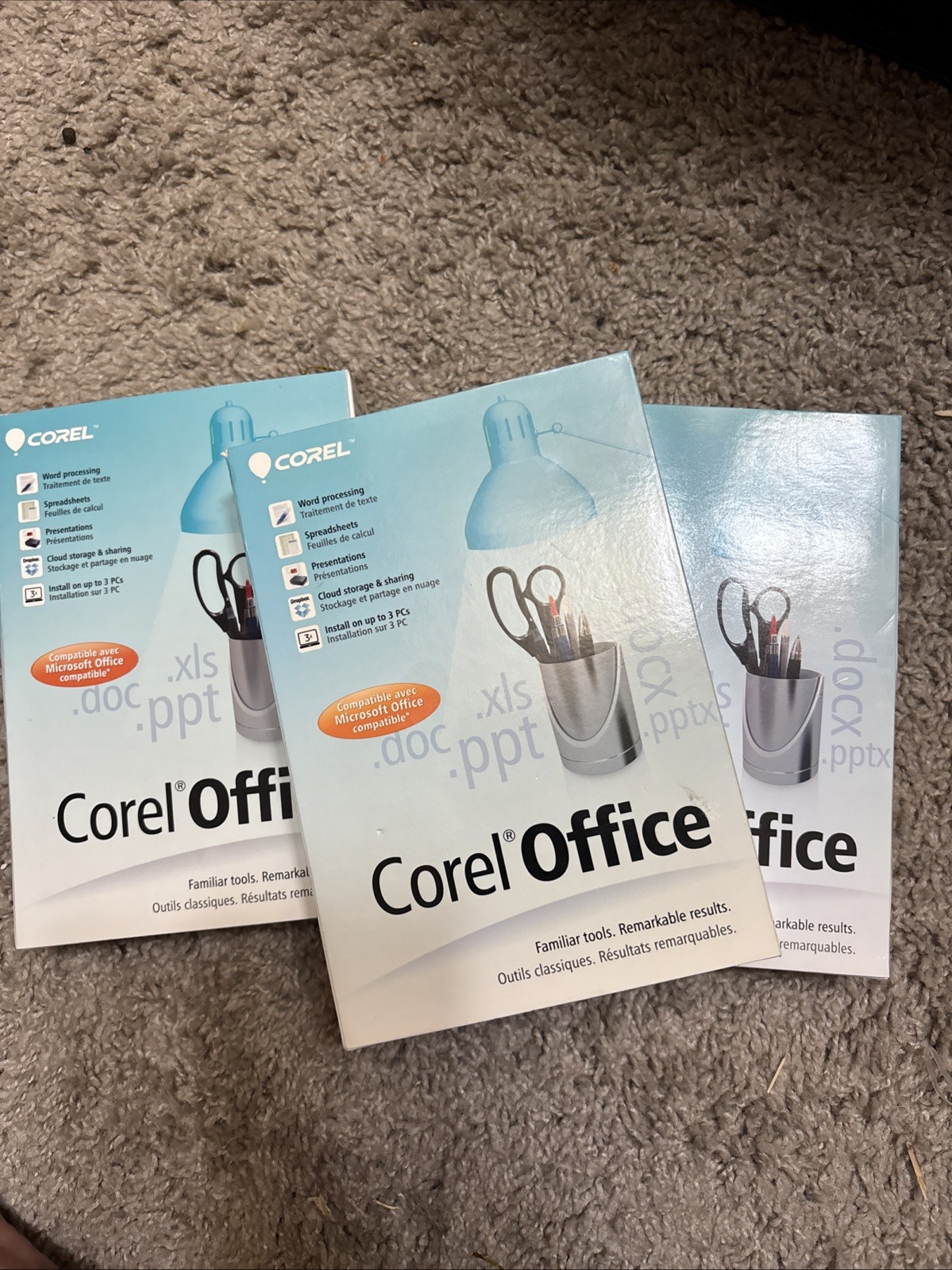 Corel Office CO5ENMBC Write Calculate Show WinZip 3 PCs Windows