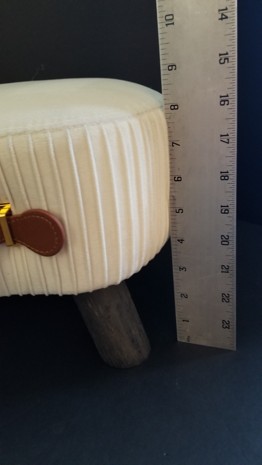 Lue Bona Foot Stool / Rest. Cream. Used. Pre-assembled.