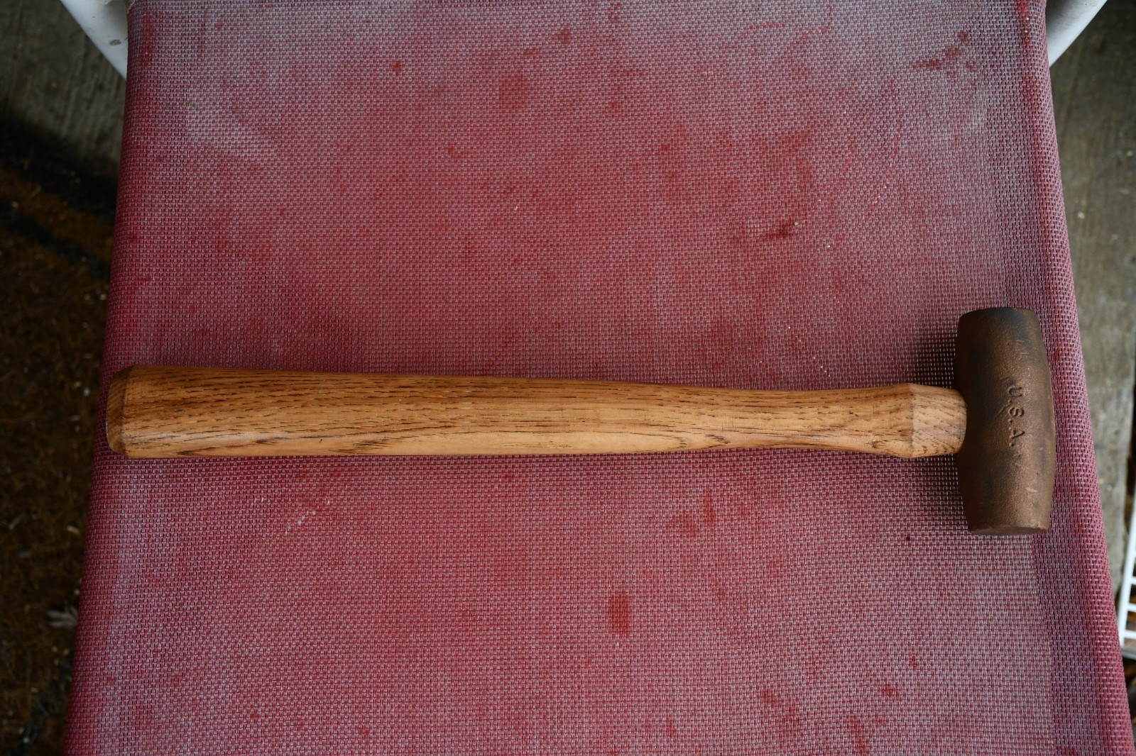 2lb red brass hammer