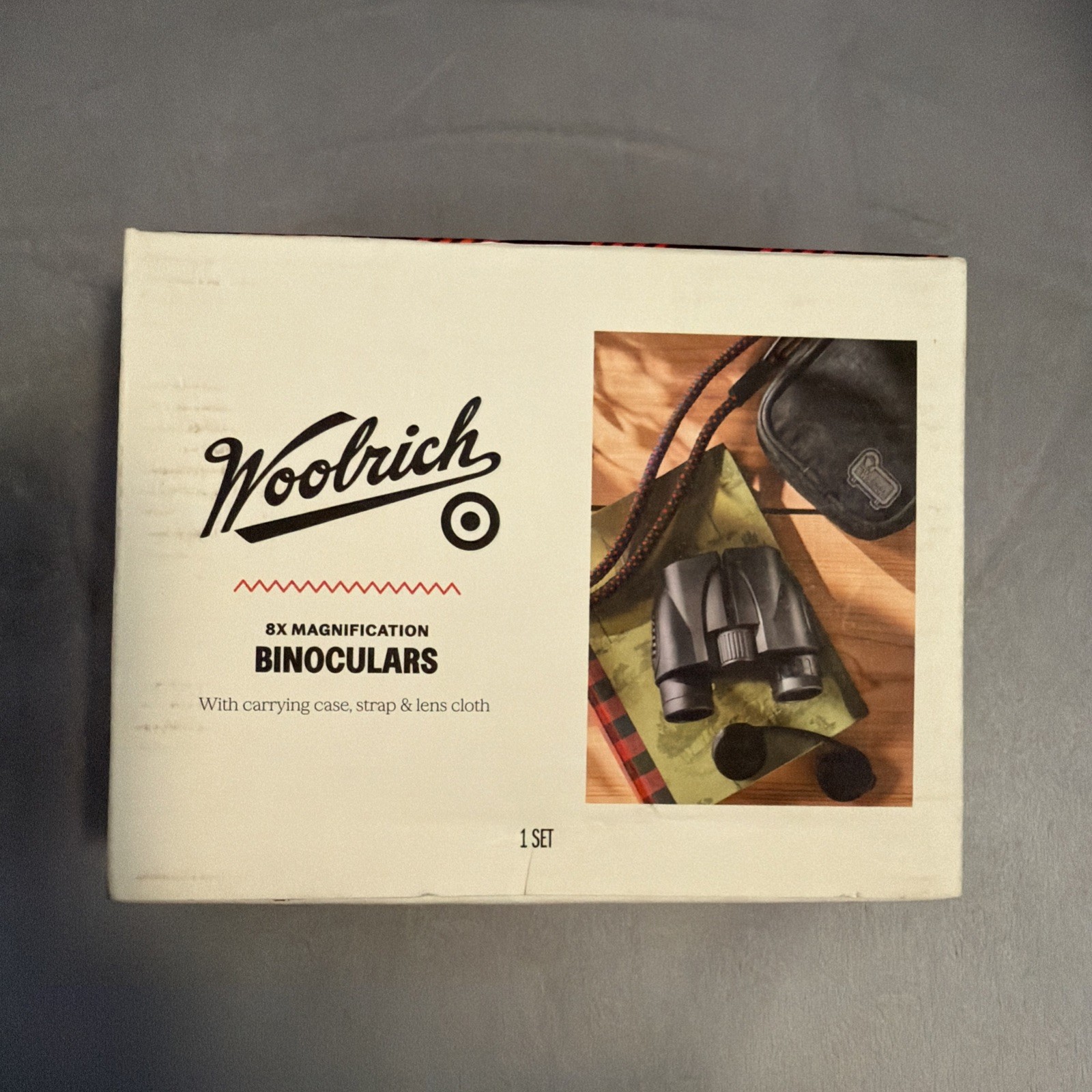 Woolrich Binoculars with Case Strap Black New Sealed In Box 8X Magnification