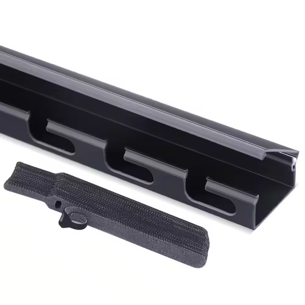 Cable Raceway Kit for under Desk Cable Management with Integrated Connection Cov