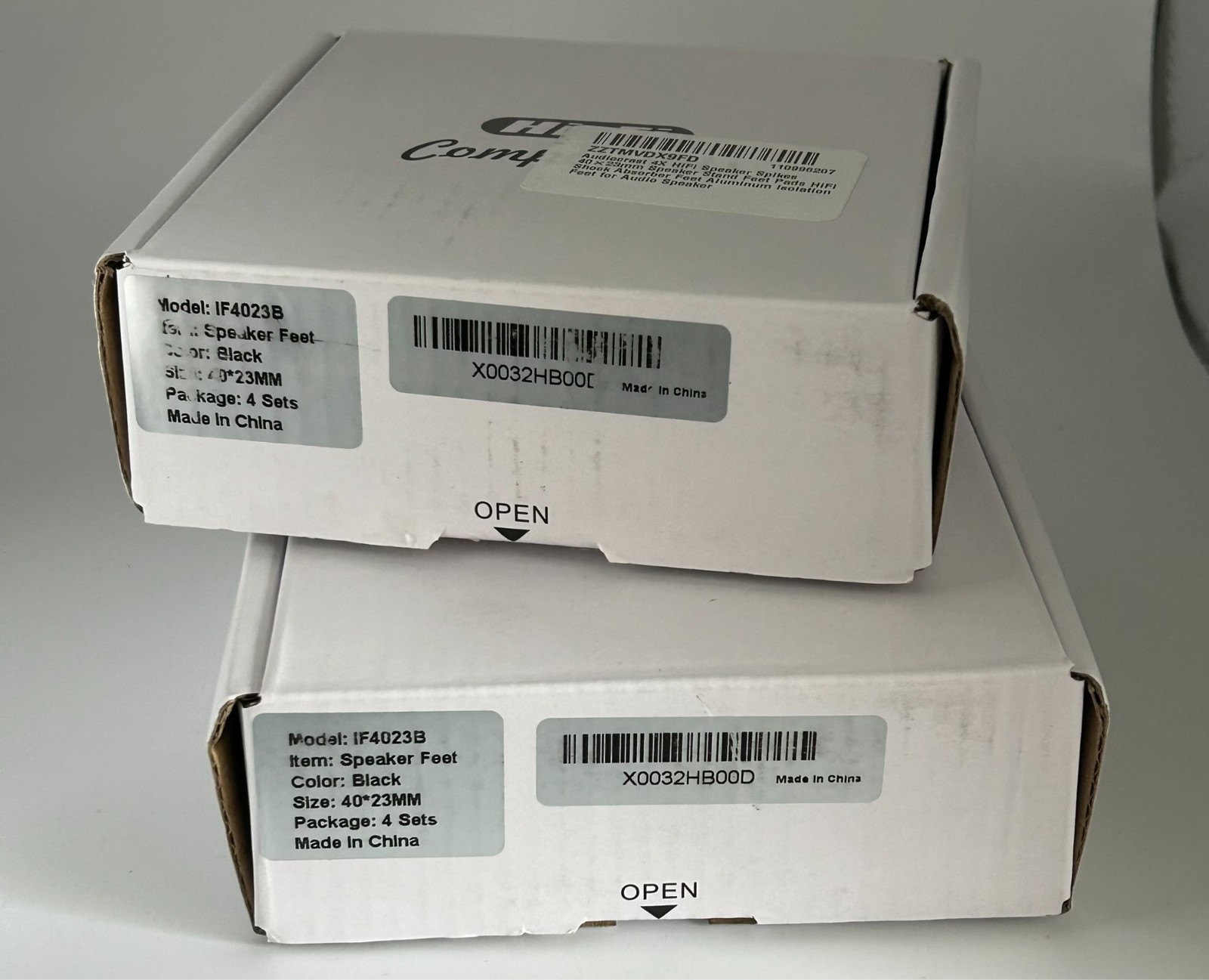 Hi-Fi IF4023B Speaker Feet, Black,4 Sets, Size-40*23mm, "NEW" AudioCrast