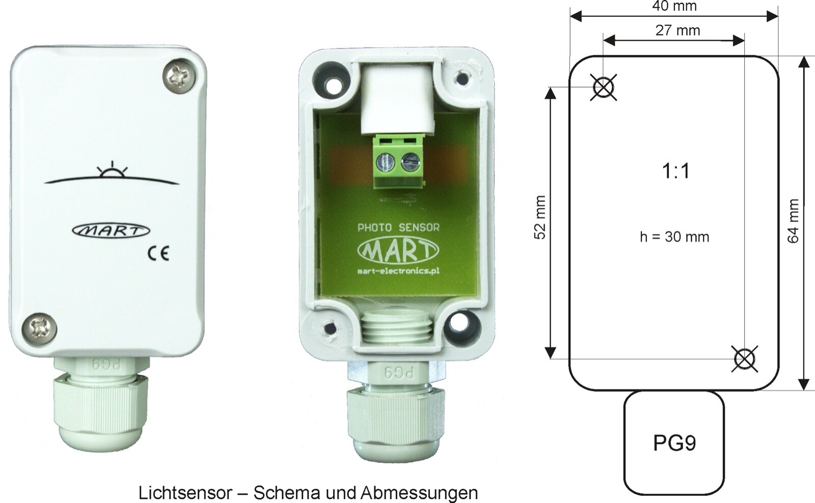 Twilight Switch MART TS-51-3 Mini With Sensorbox 230V 16A (No)