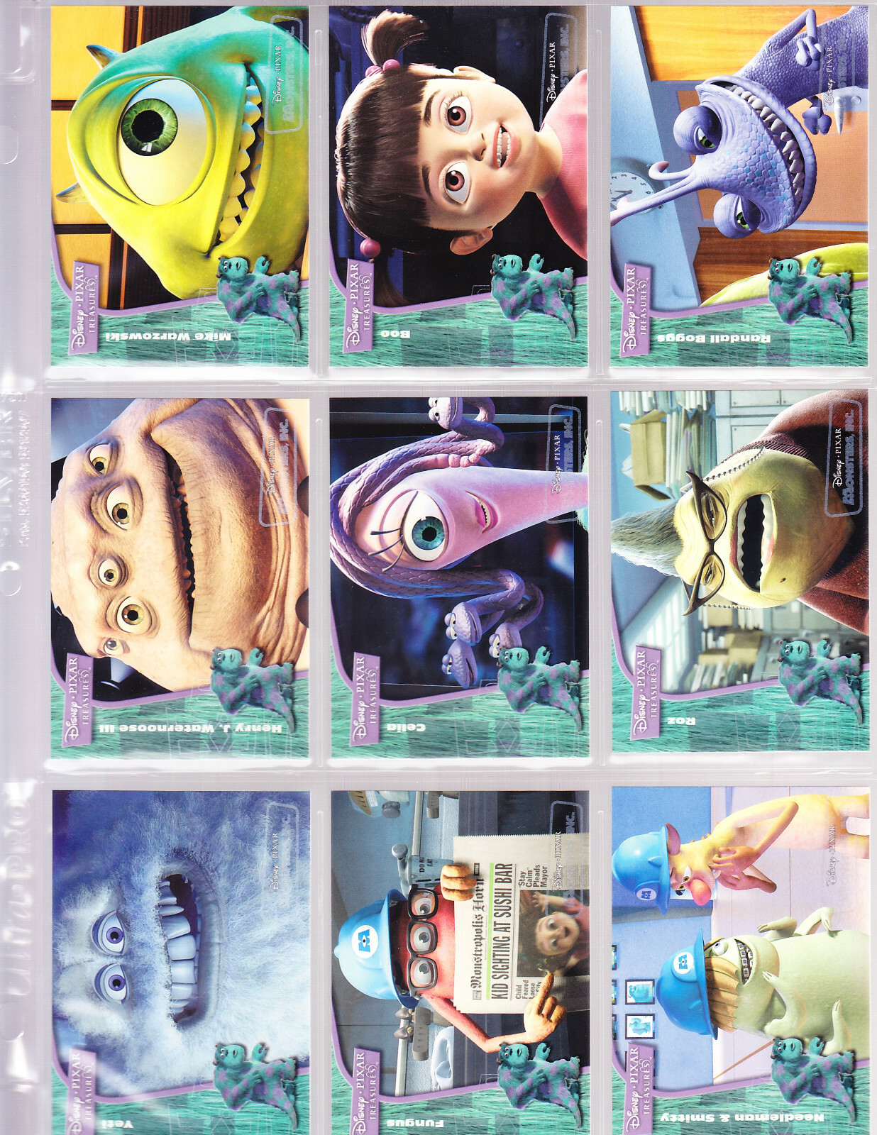 2004 Upper Deck Disney Treasures PIXAR SINGLES COMPLETE YOUR SET DPT# 1-82