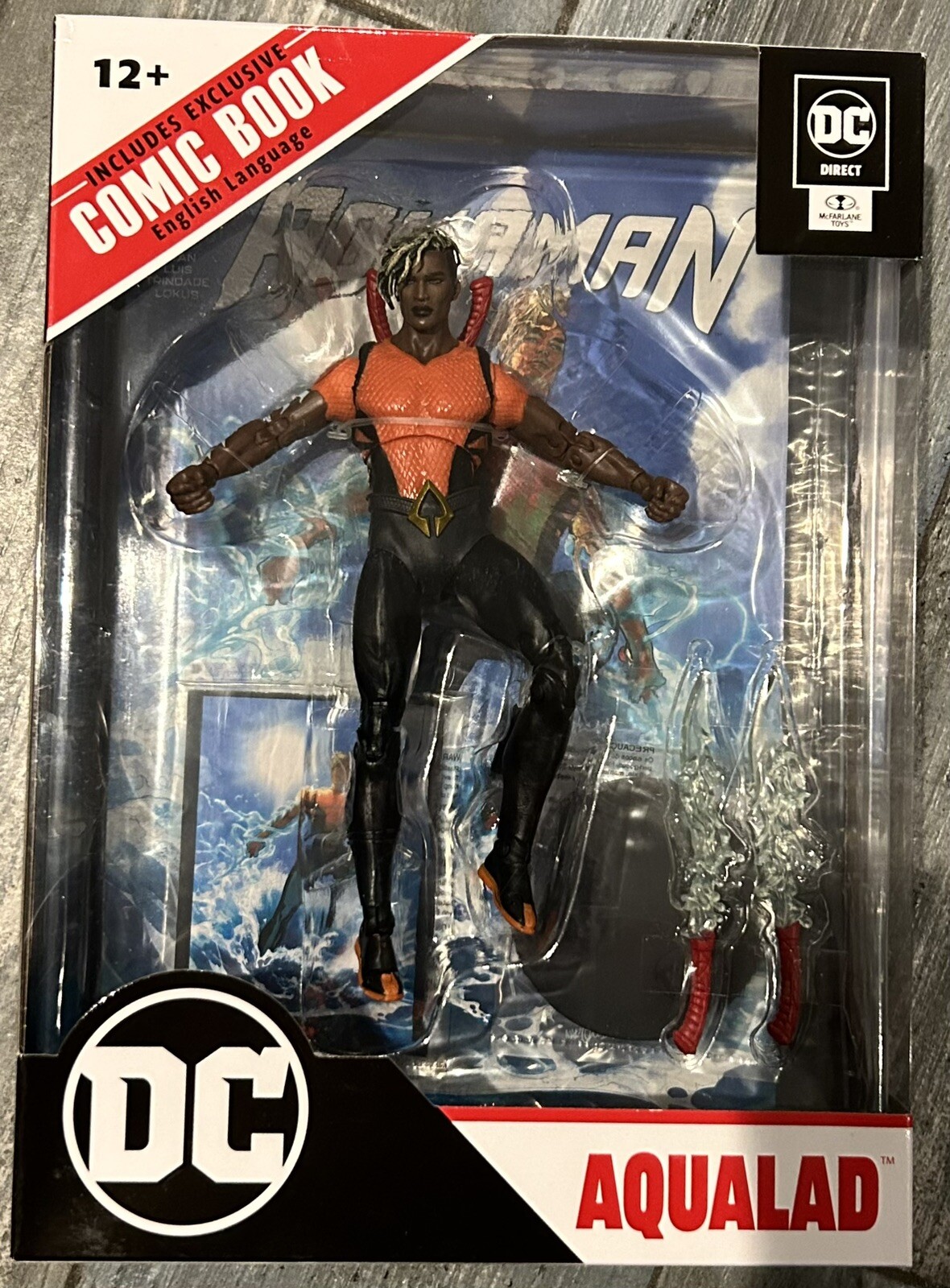 DC Direct Aquaman Comic AQUALAD W/Exclusive Comic Book Action Figure NEW