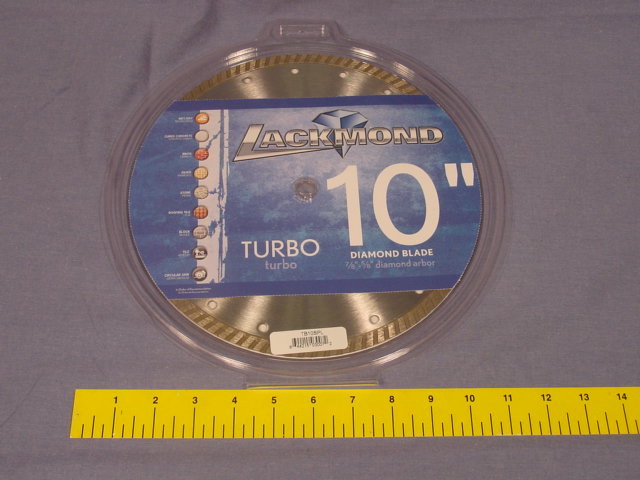 LACKMOND TB10SPL 10" DIAMOND BLADE TURBO NEW