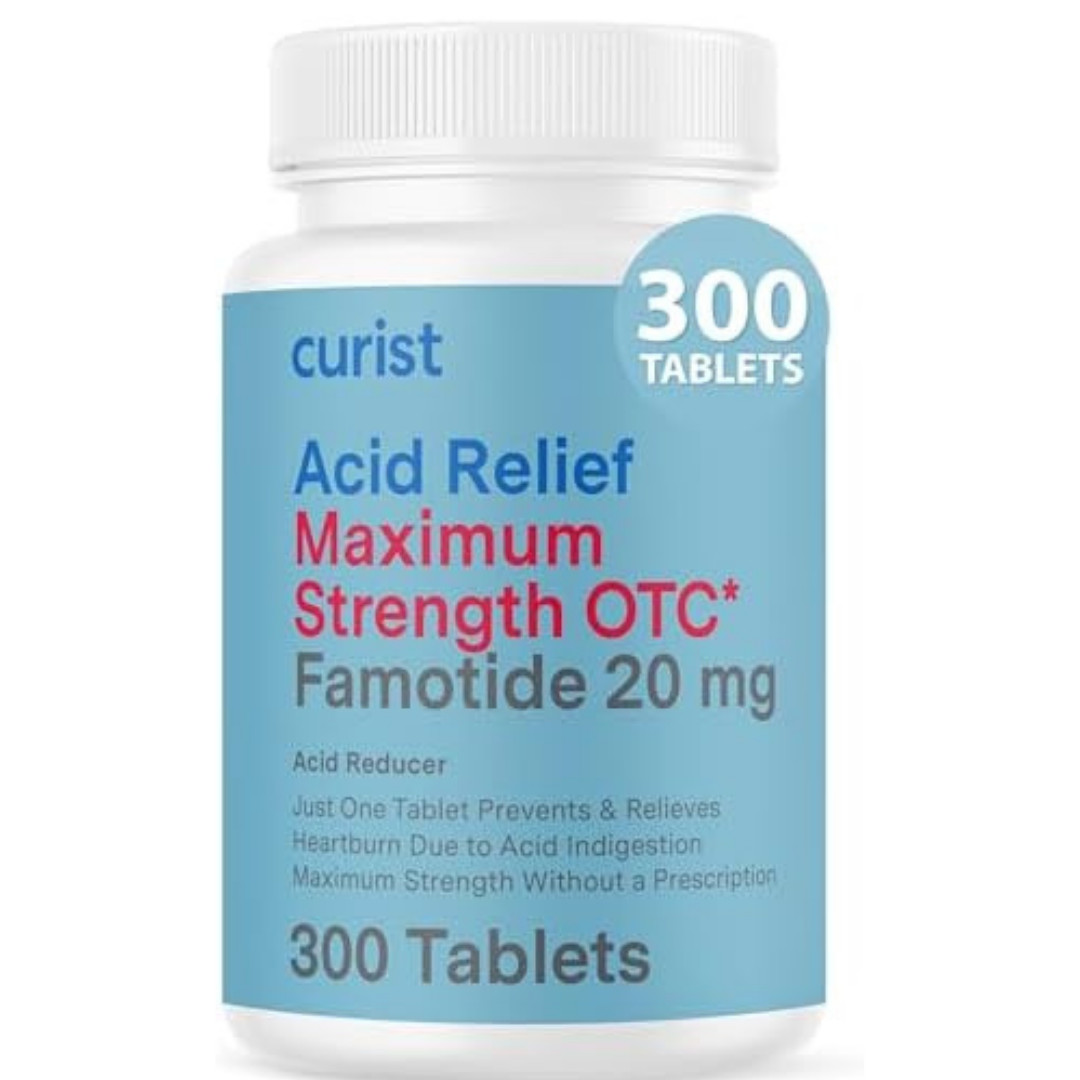 Famotidine 20Mg Bulk Pack (300 Count Tablets) Acid Reflux Medicine for Heartburn