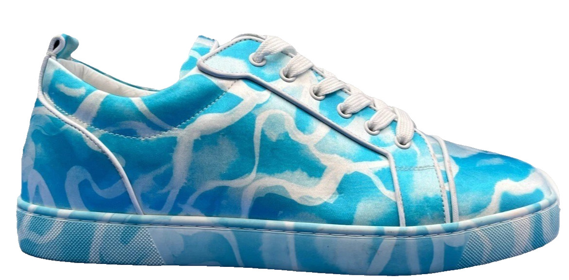 $1,095  CHRISTIAN LOUBOUTIN Swirl Low-Top Sneakers (43 EU; 10 US)  ITALY  NEW