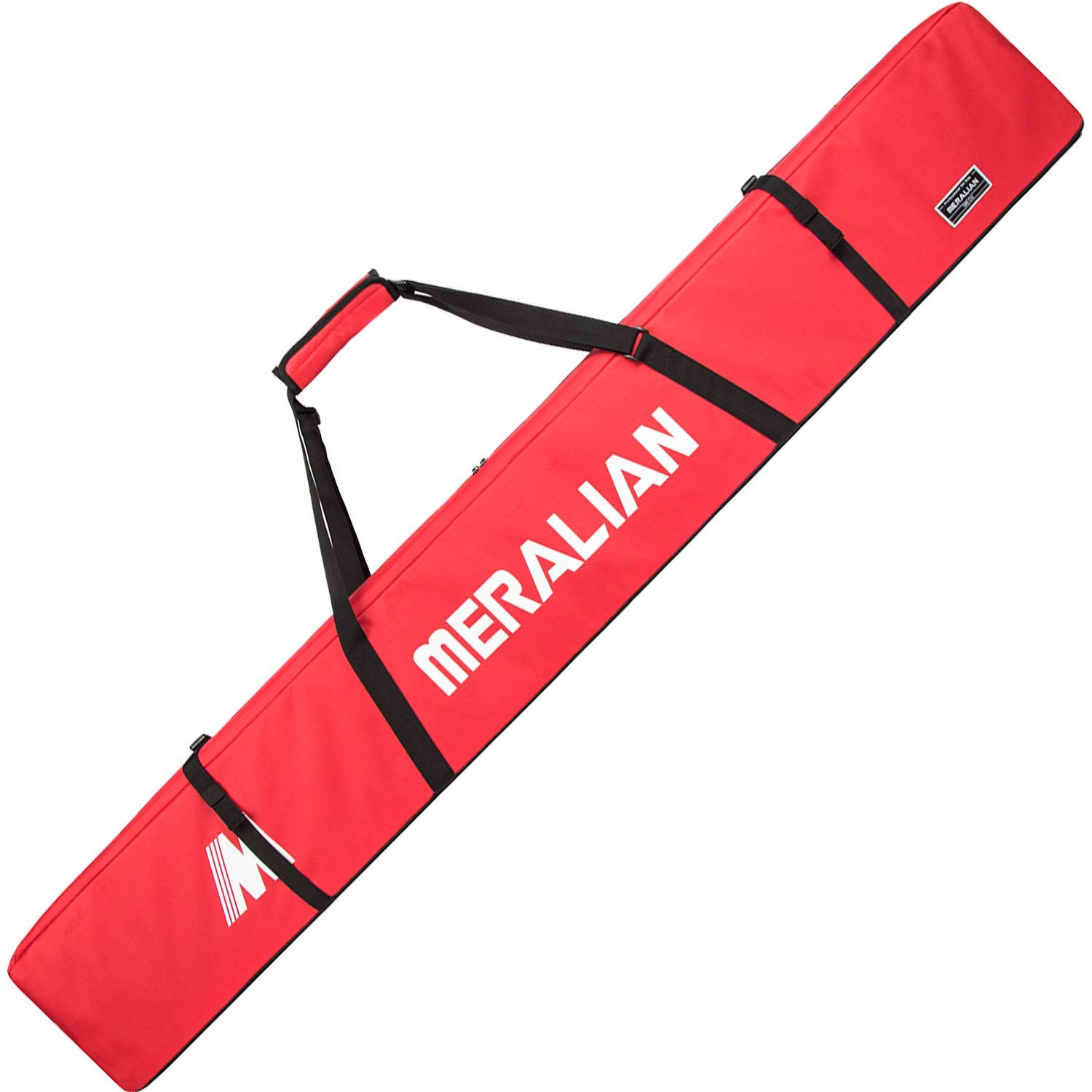 MERALIAN Padded Ski Bag,Waterproof Full Single Travel 185 cm, RED