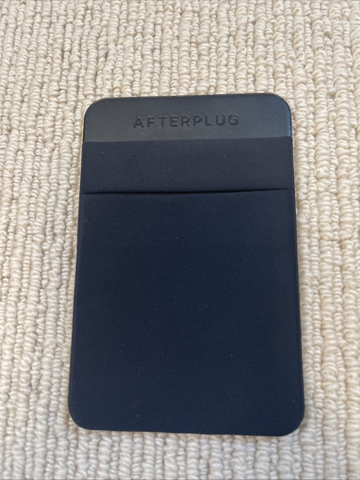 Afterplug 2-Pocket Portable Stick On Pouch Black