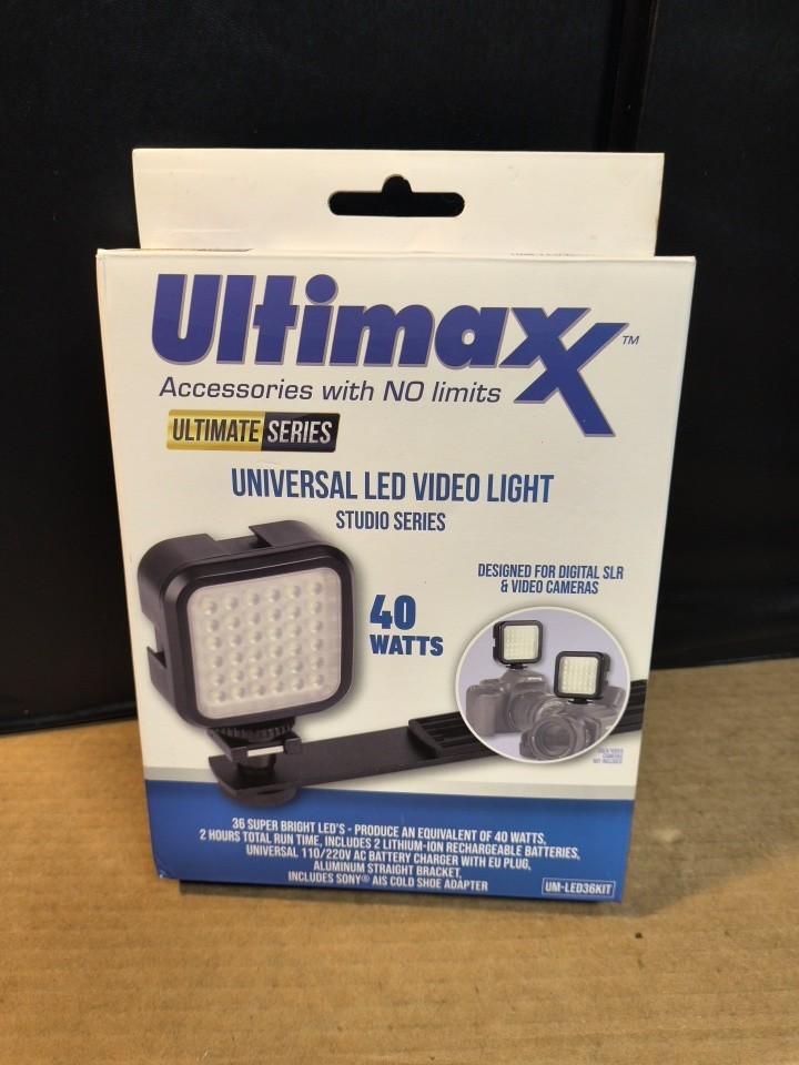 Ultimaxx LED Video Light • UM-LED36Kit • New